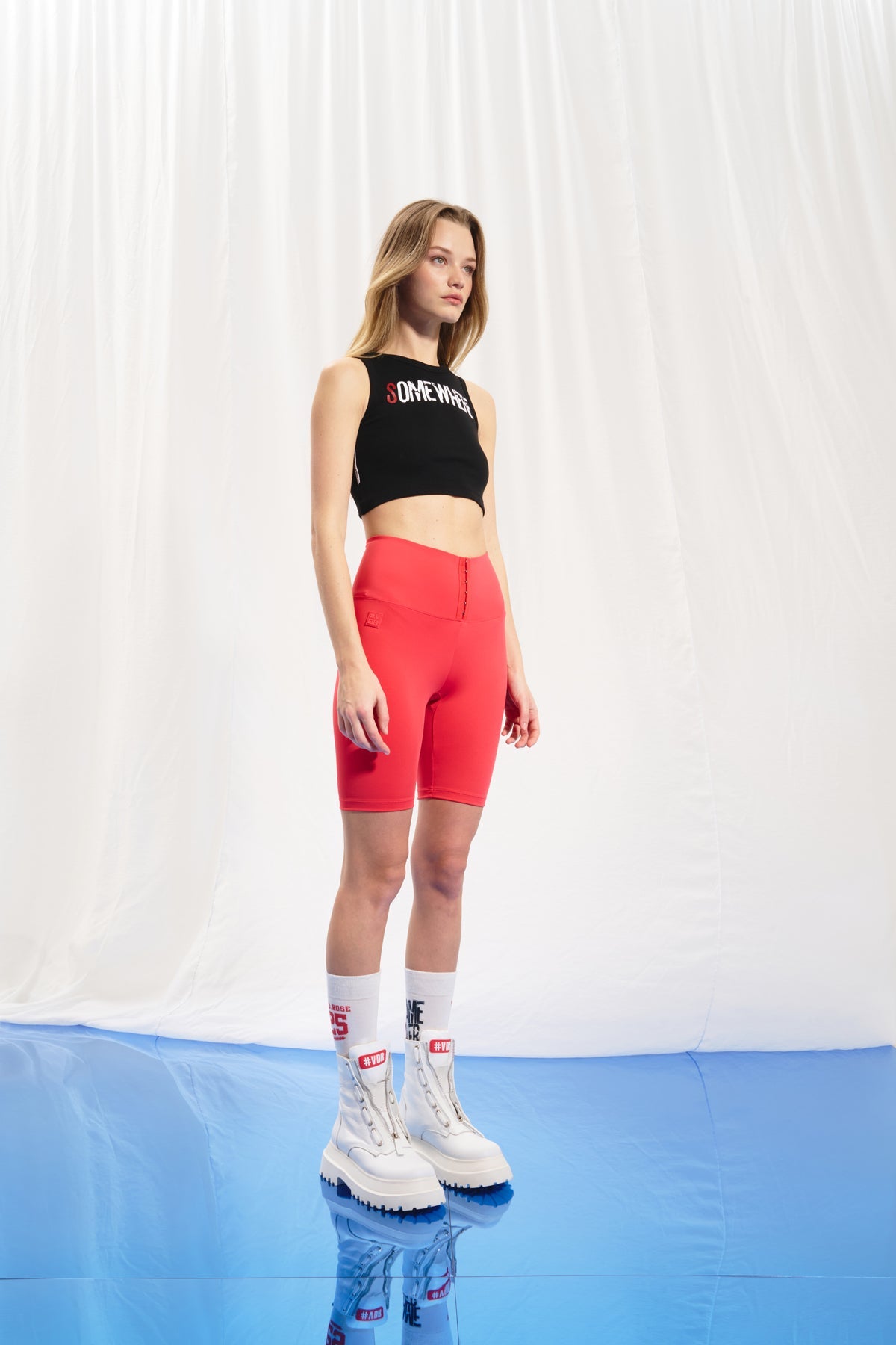 Coral Scuba Short Leggings 17120