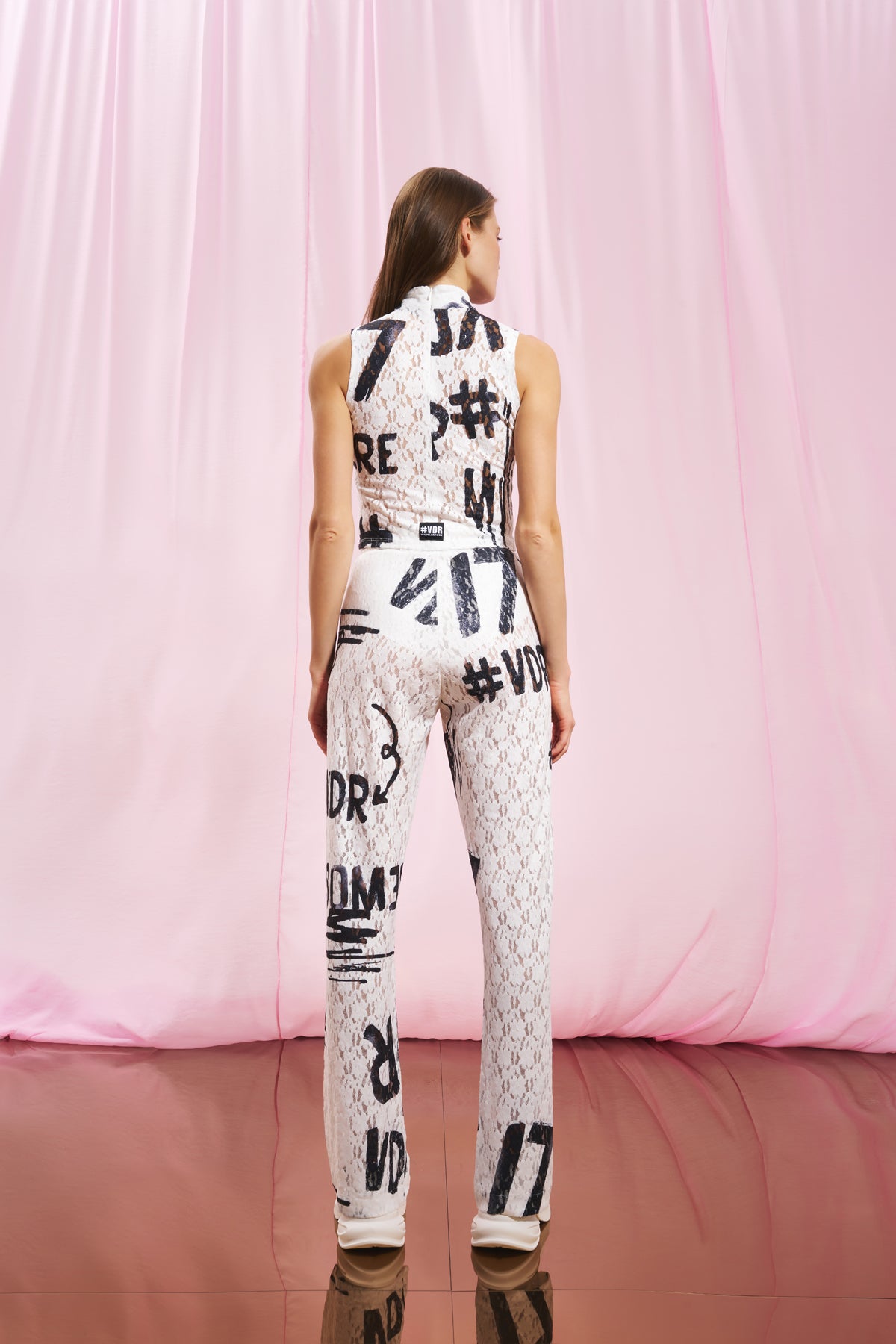 White Lace Trousers 17138