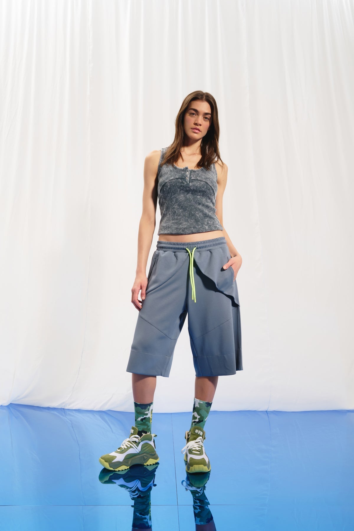 Grey Bermuda Shorts 17145