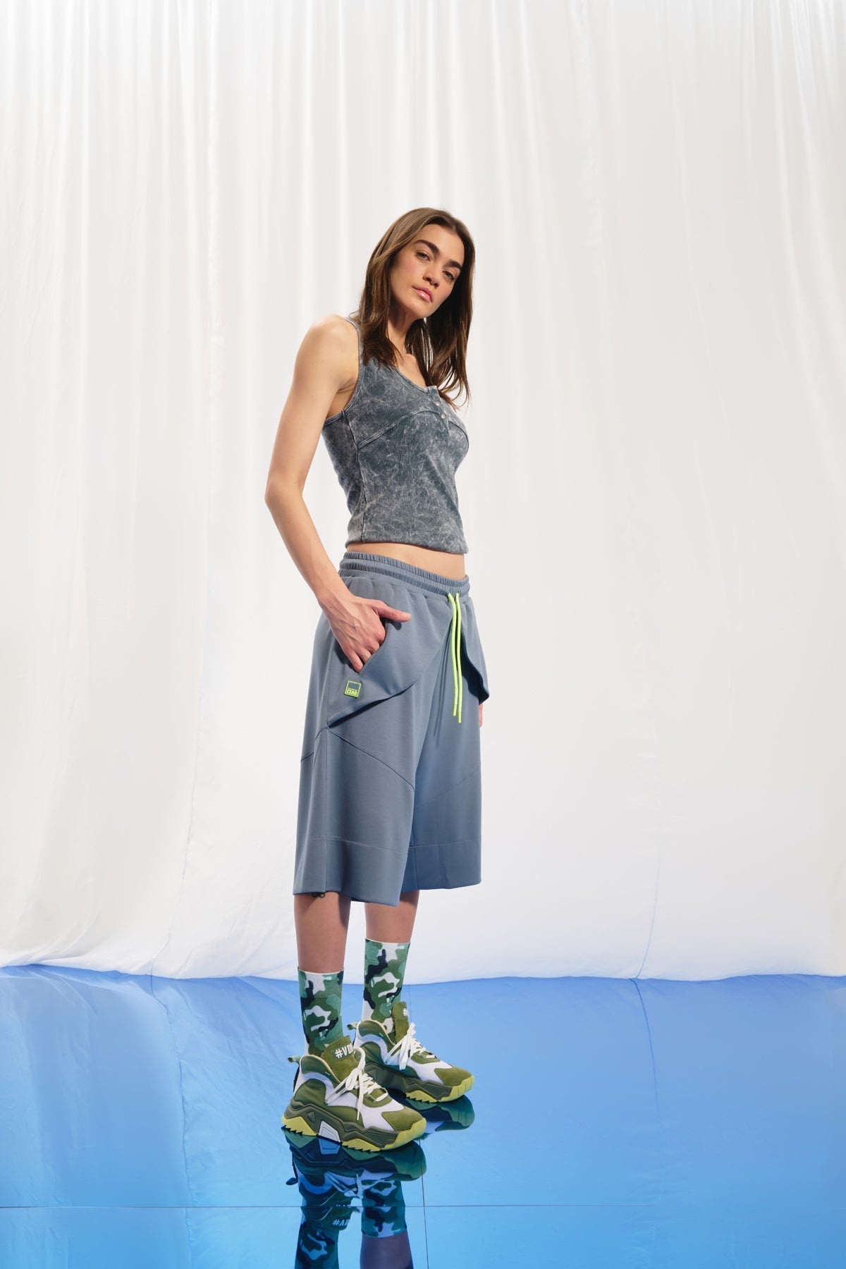 Grey Bermuda Shorts 17145