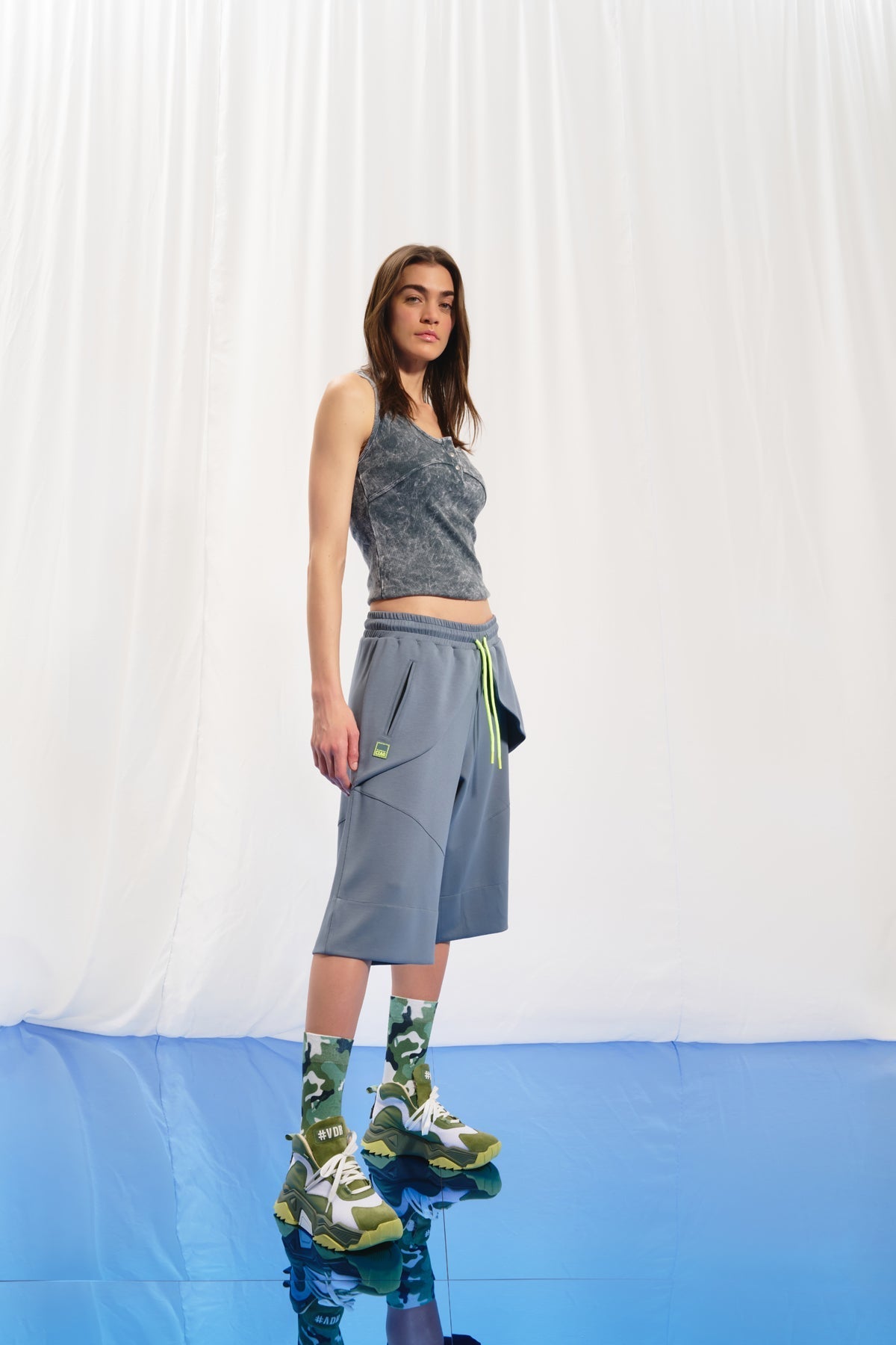 Grey Bermuda Shorts 17145