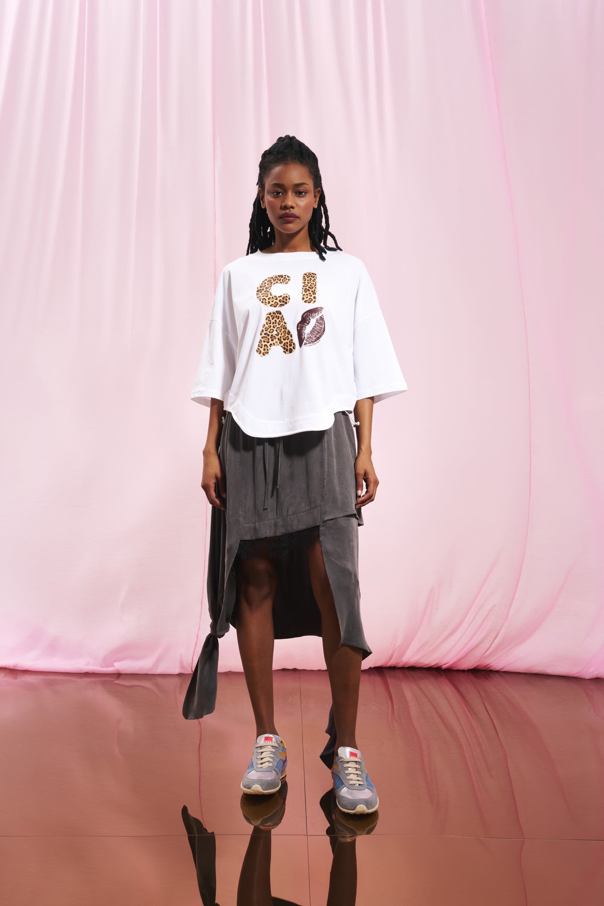 White Printed T-shirt 17154