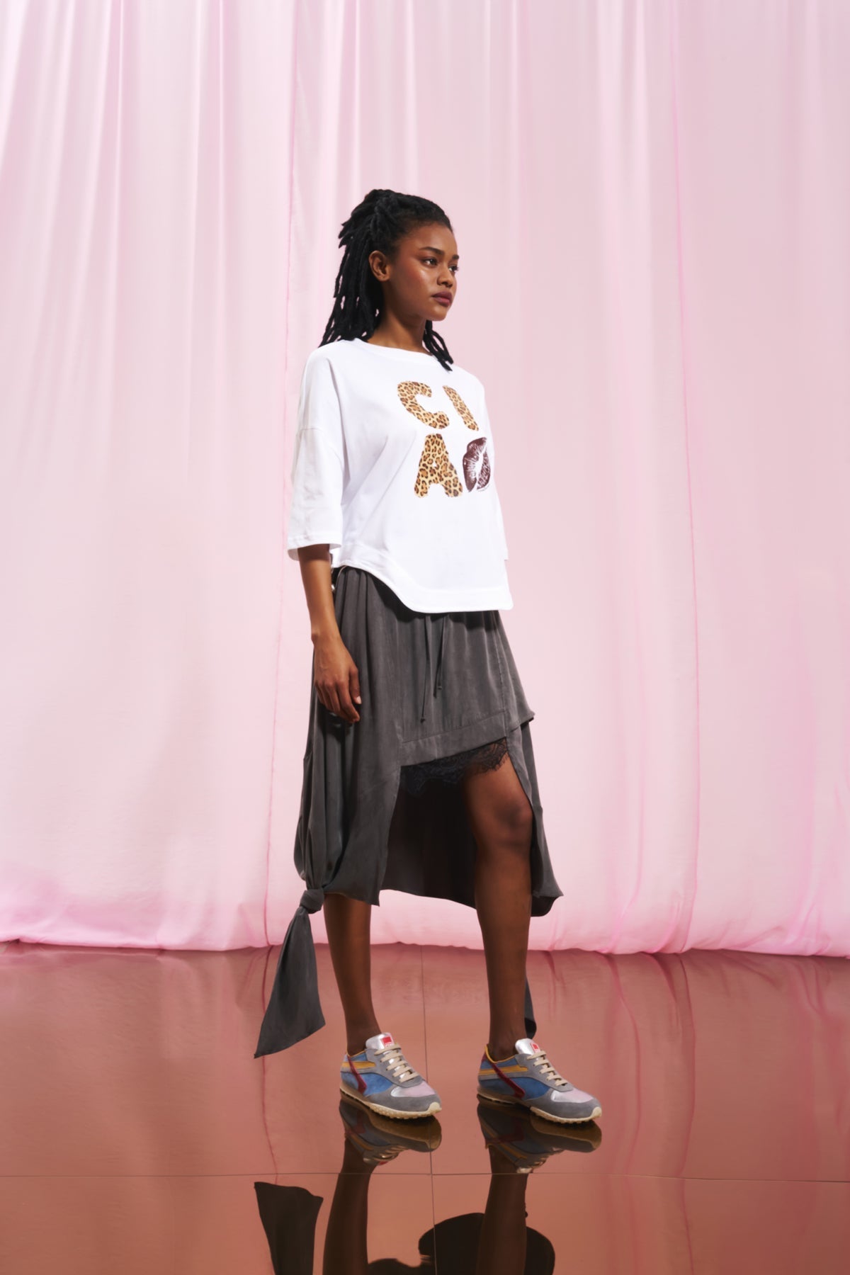 White Printed T-shirt 17154