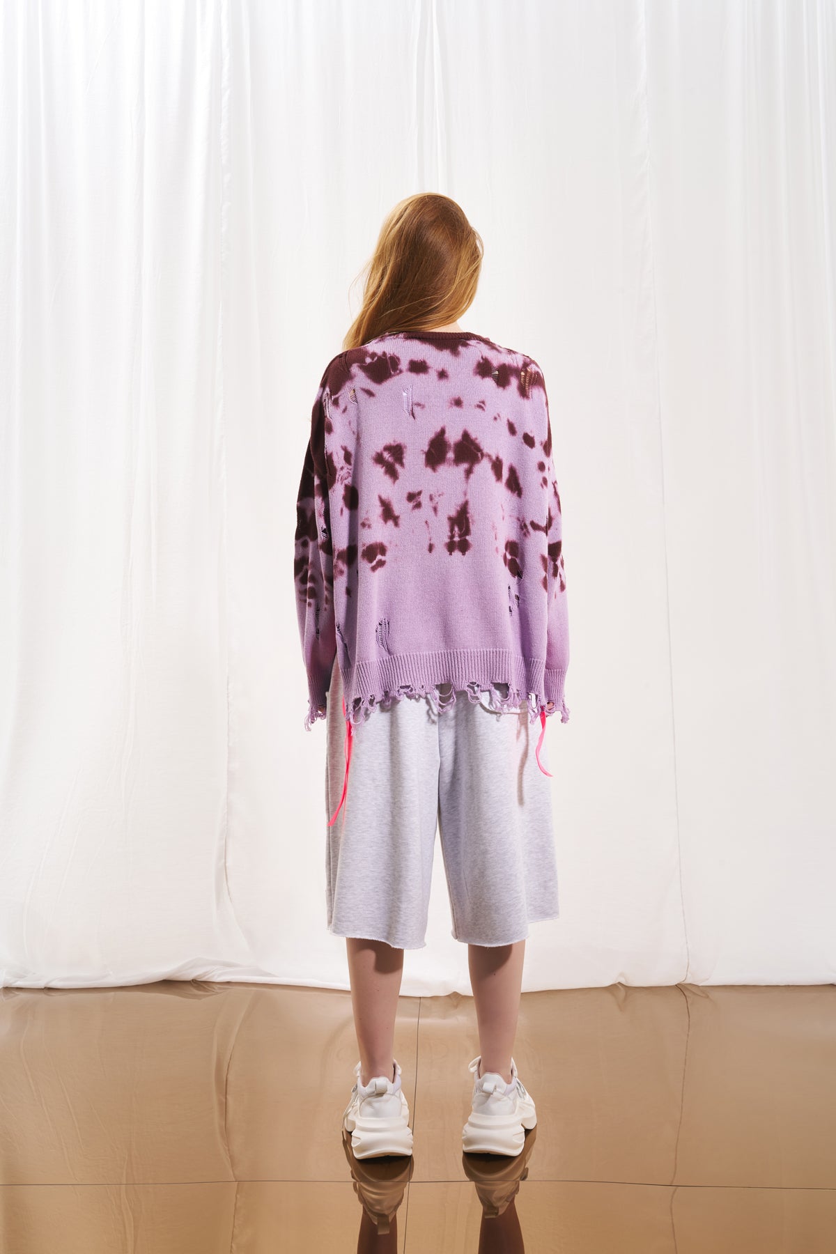 Purple Burgundy Knit Sweater 17177