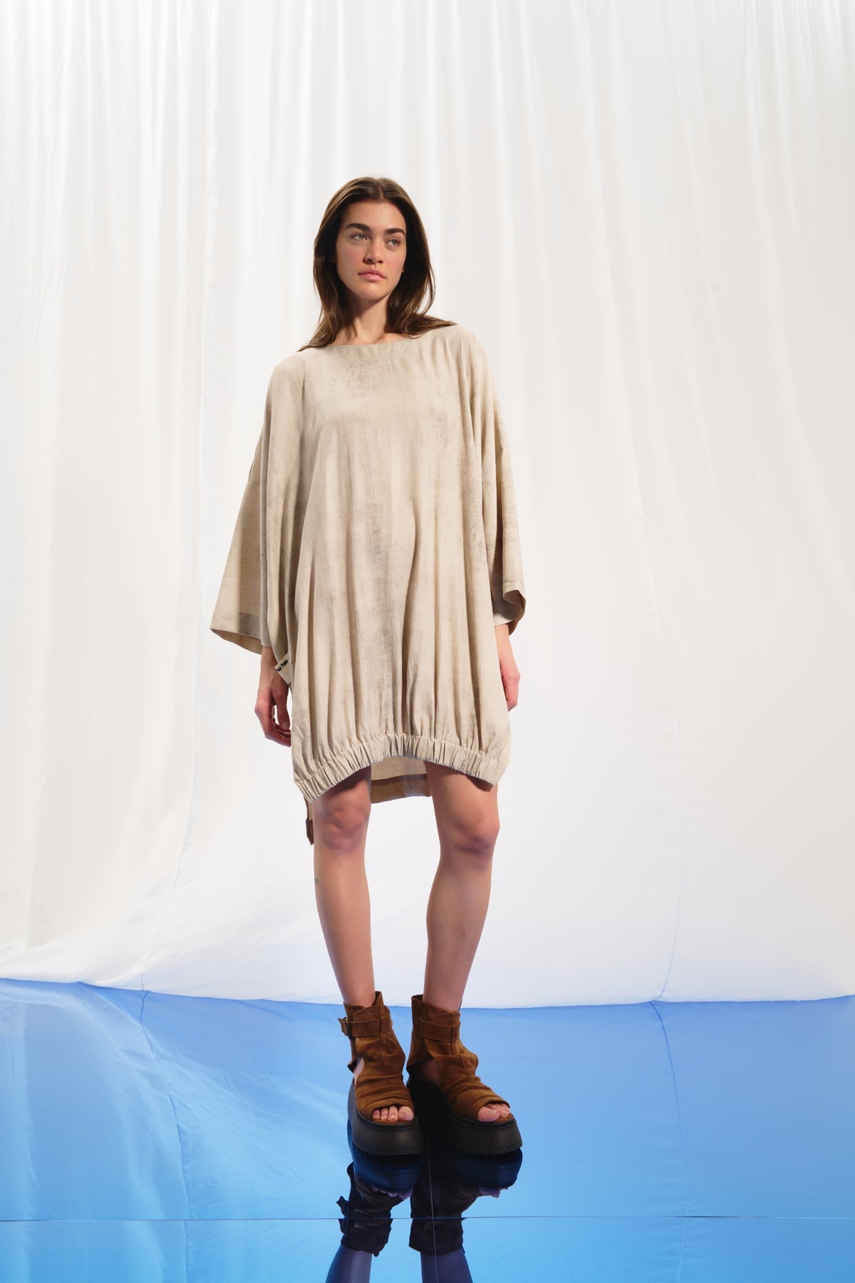 Beige Oversize Tunic 17286