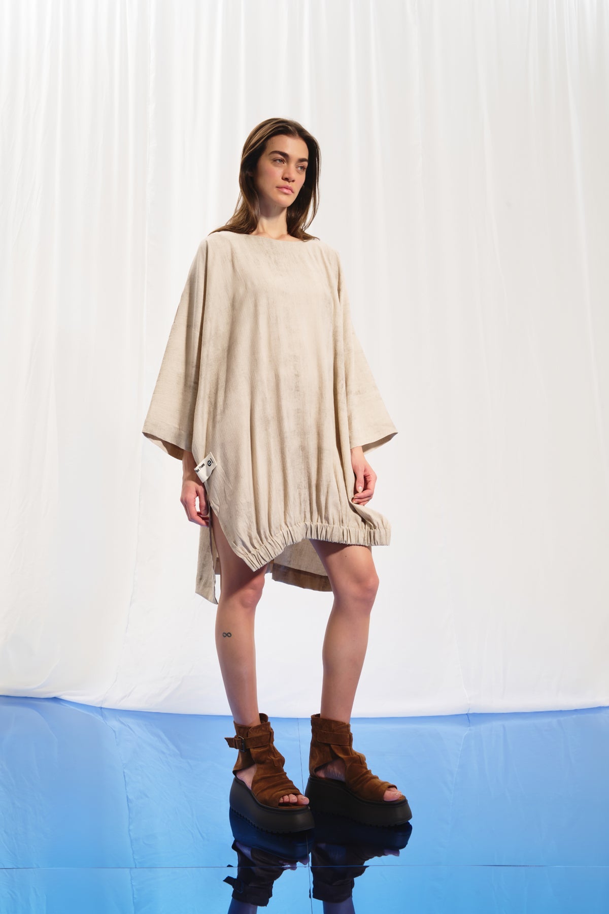 Beige Oversize Tunic 17286