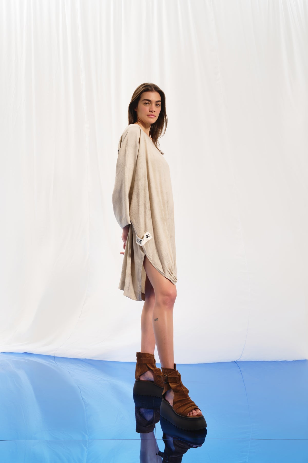 Beige Oversize Tunic 17286