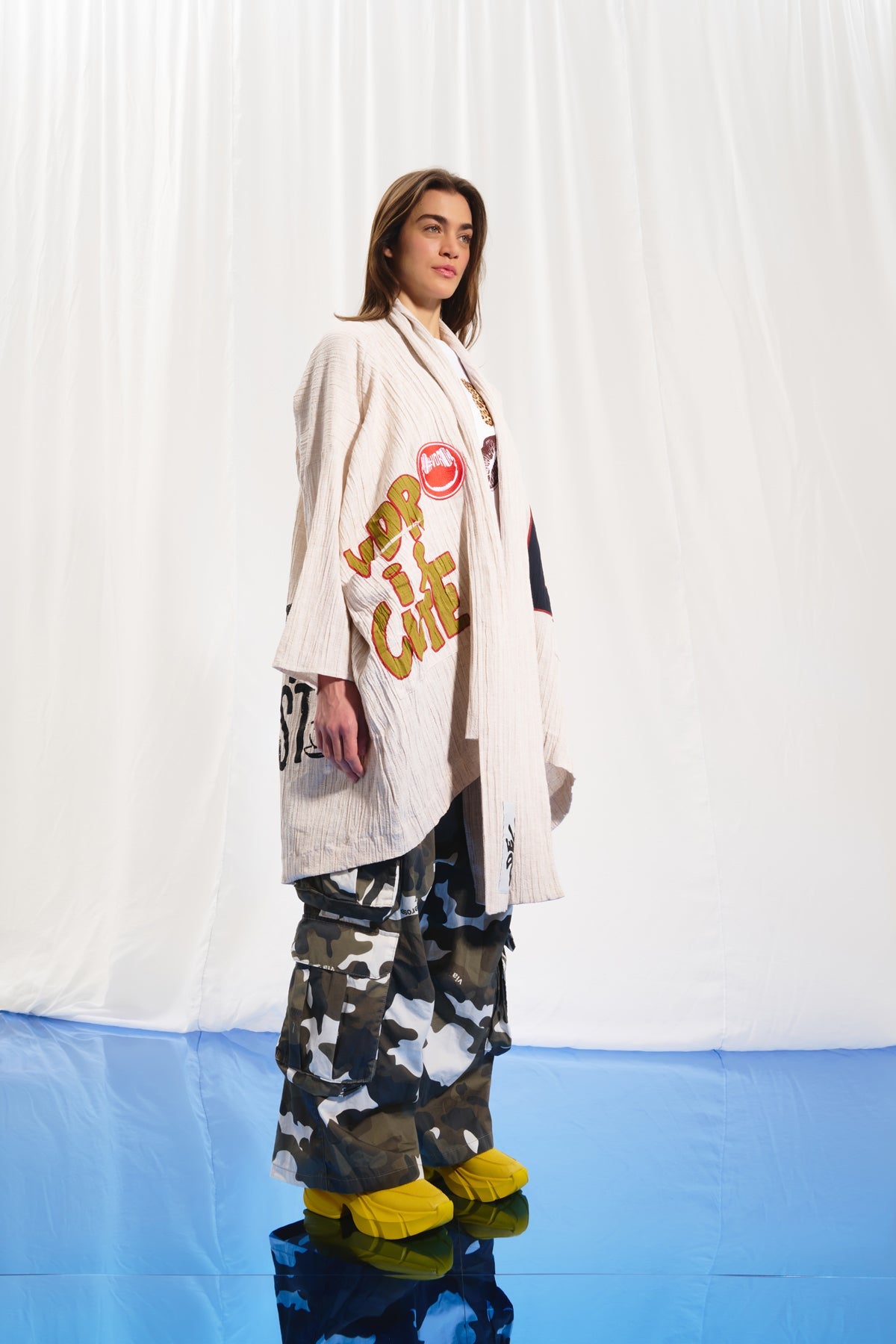 Beige Oversize Cardigan 17297