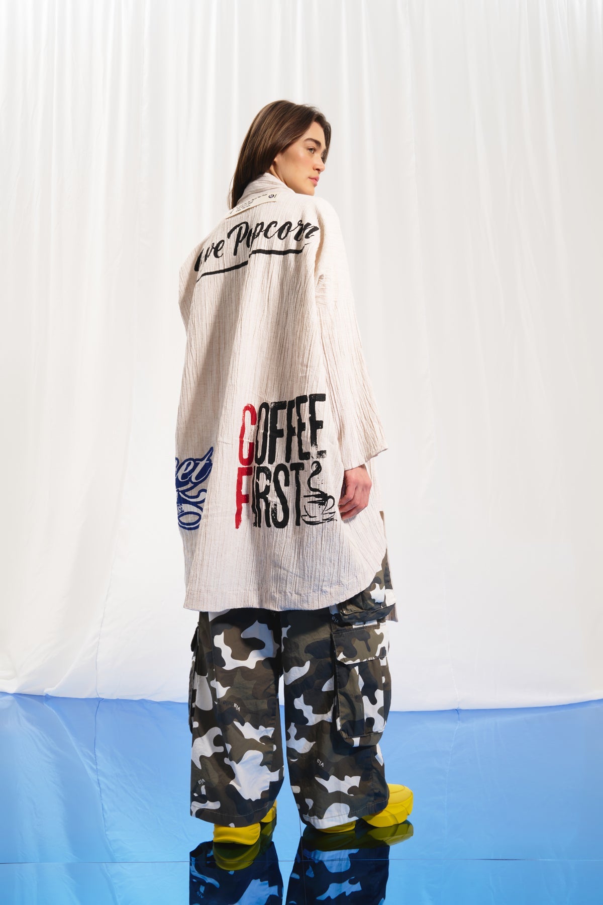 Beige Oversize Cardigan 17297