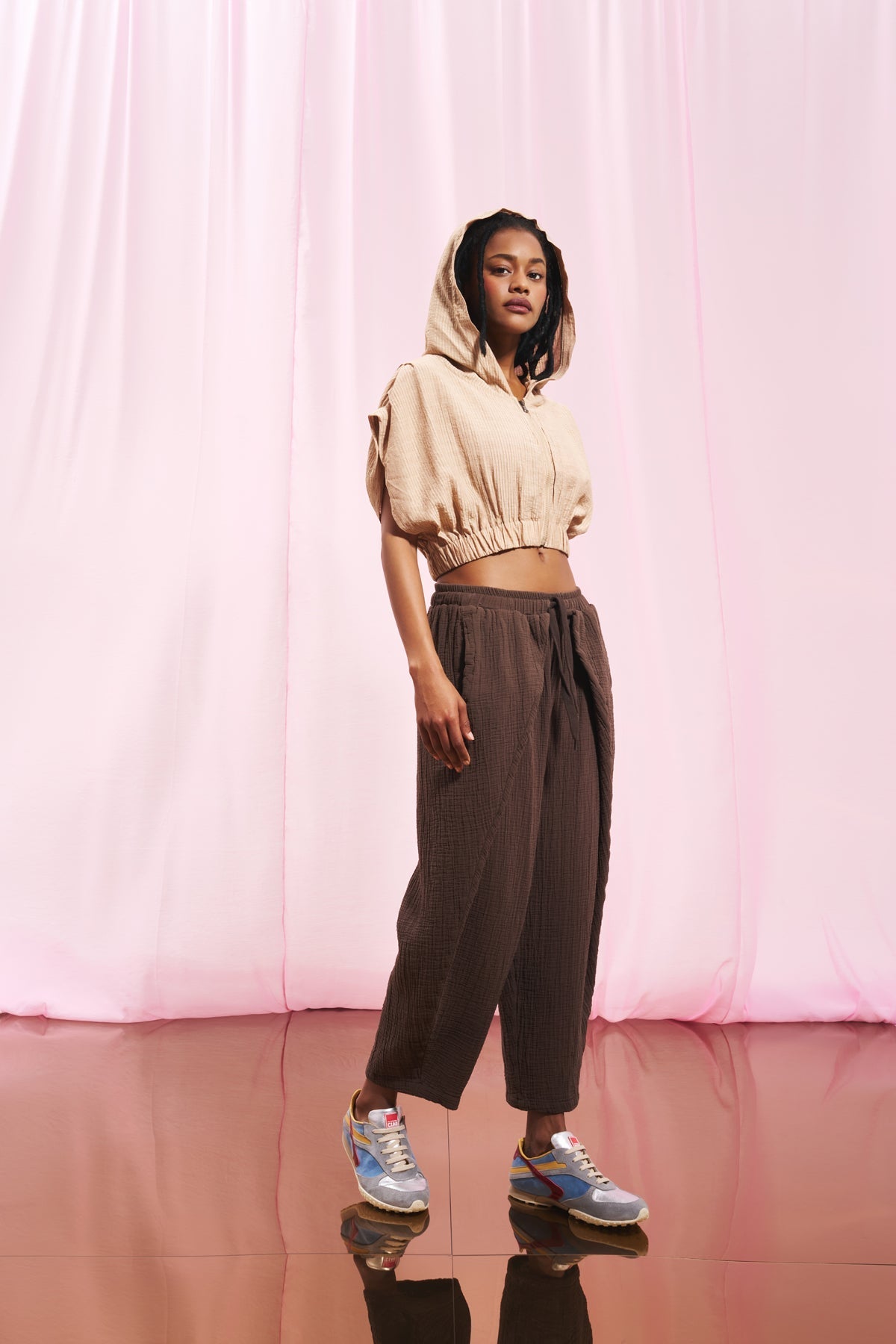 Brown Baggy Trousers 17314
