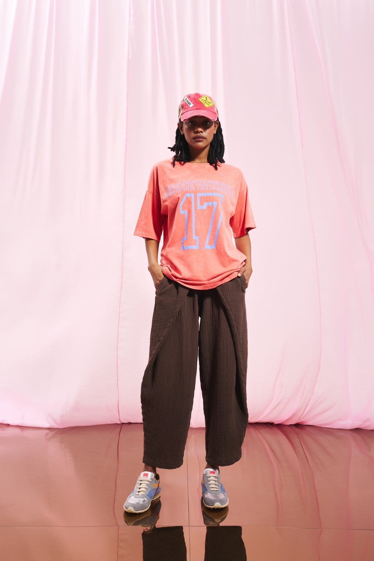 Brown Baggy Trousers 17314