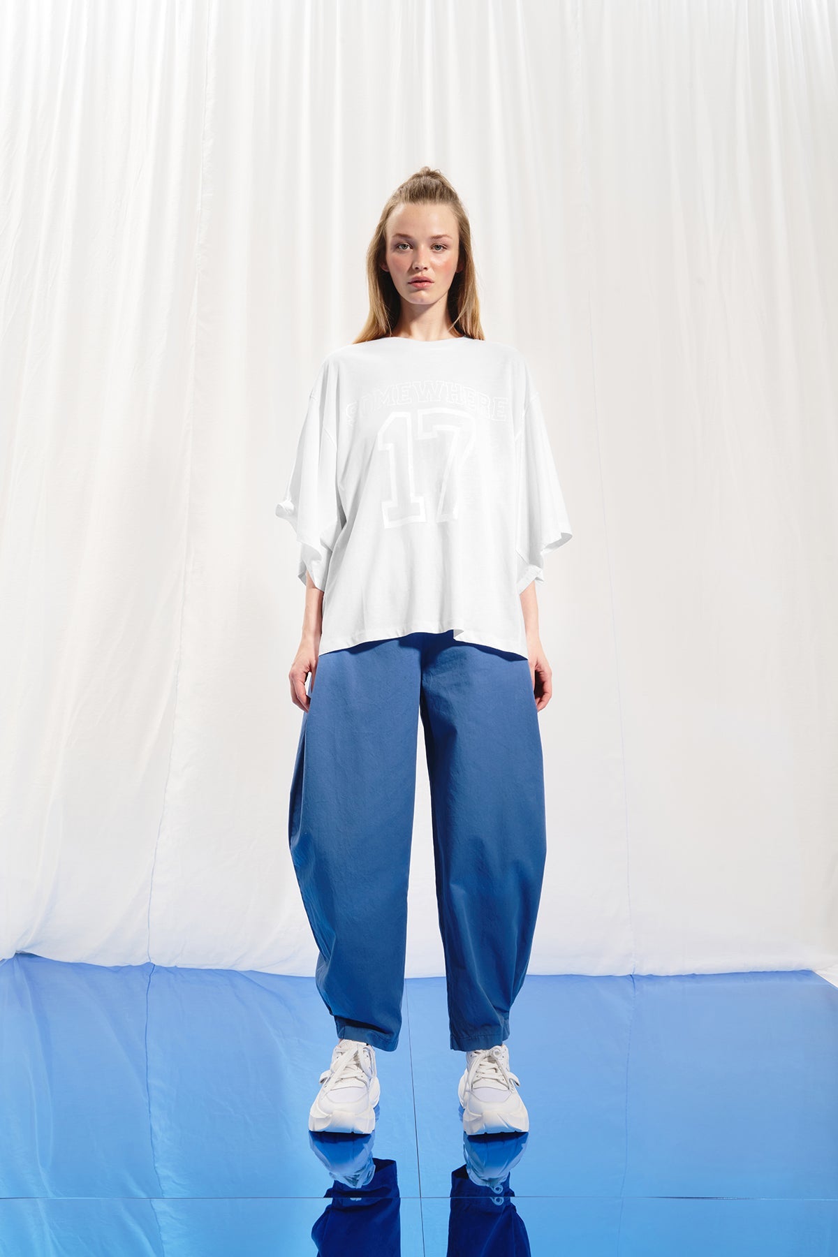 White Print T-shirt 17316