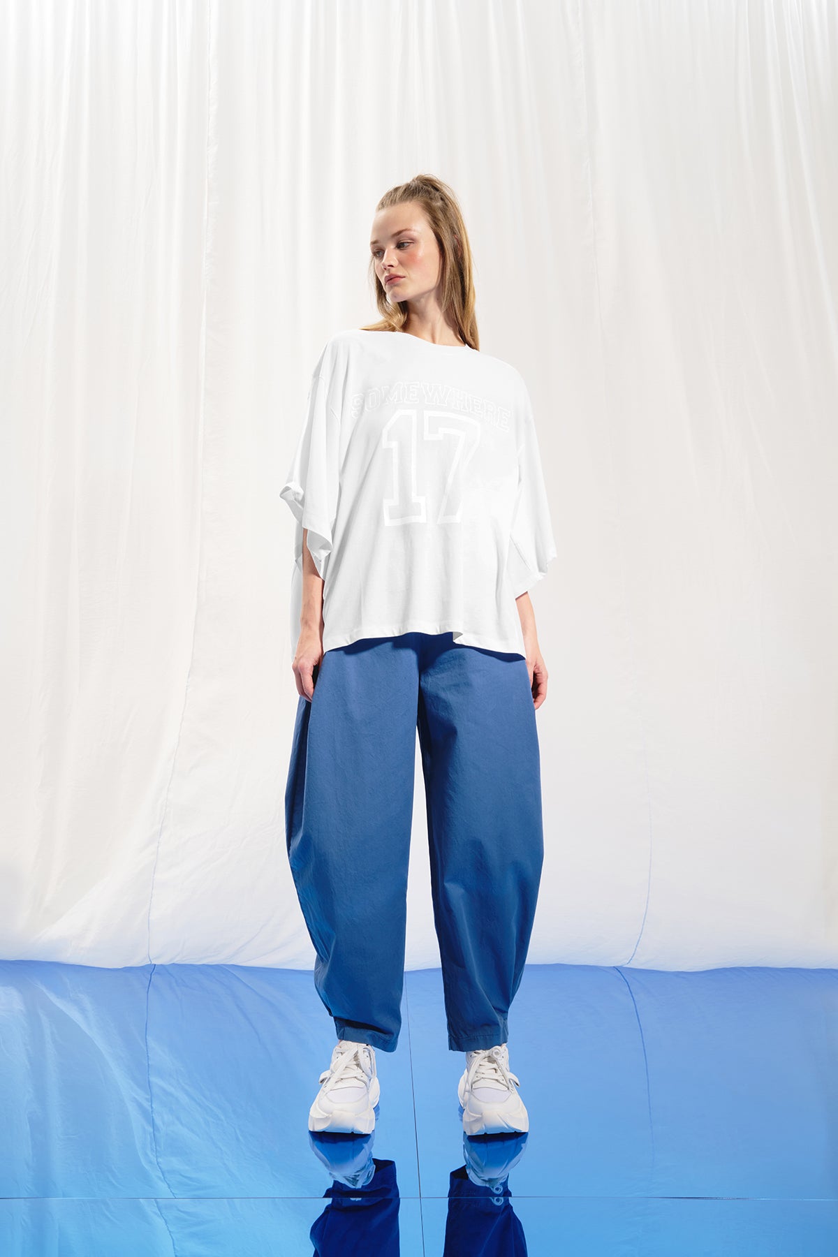 White Print T-shirt 17316