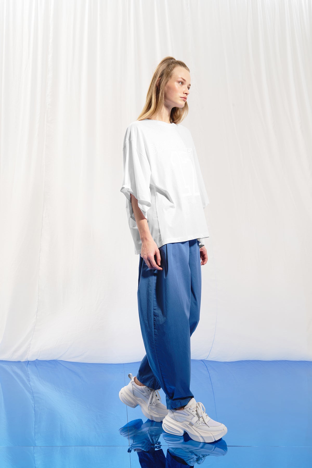 White Print T-shirt 17316