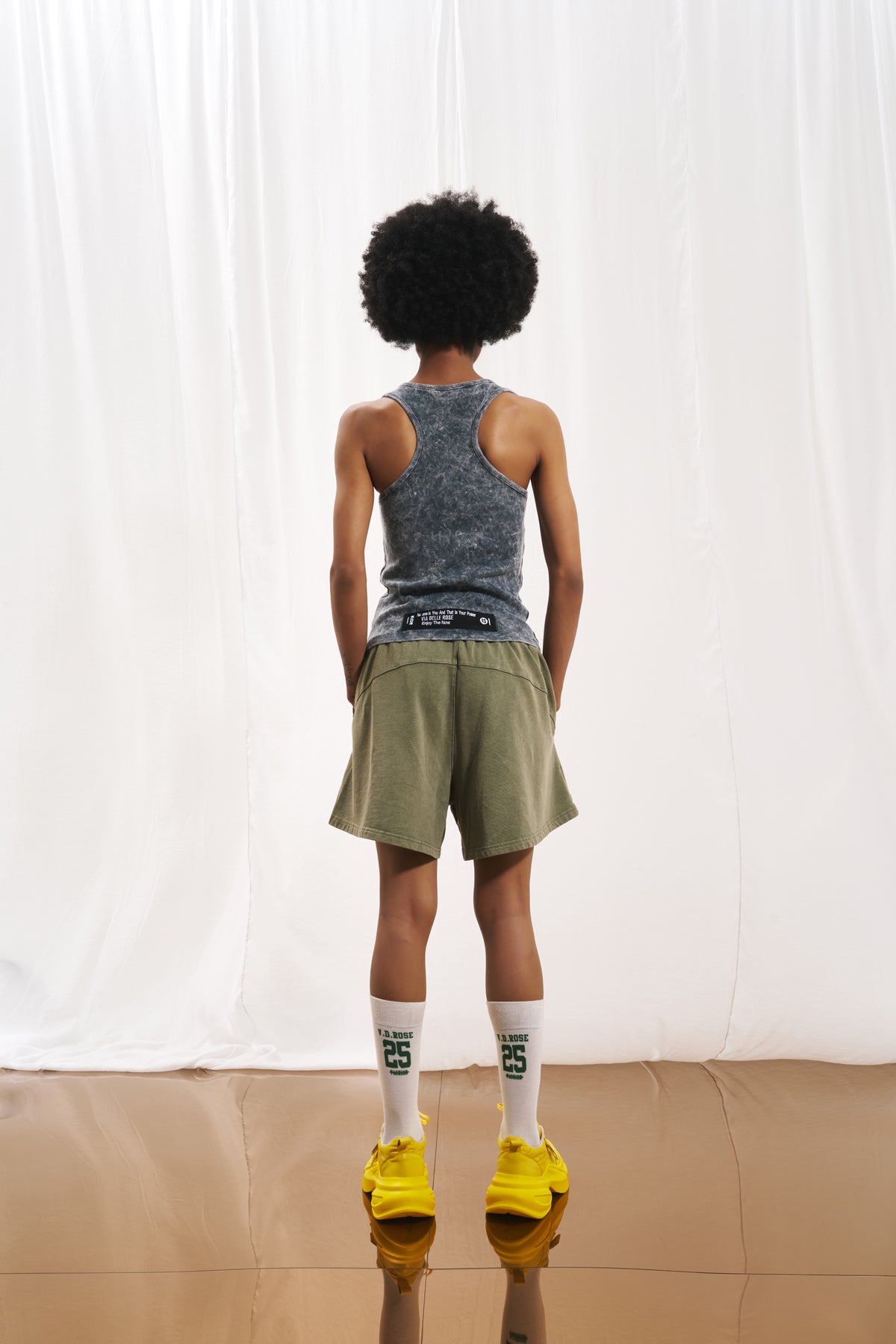 Olive Green Plush Shorts 17323