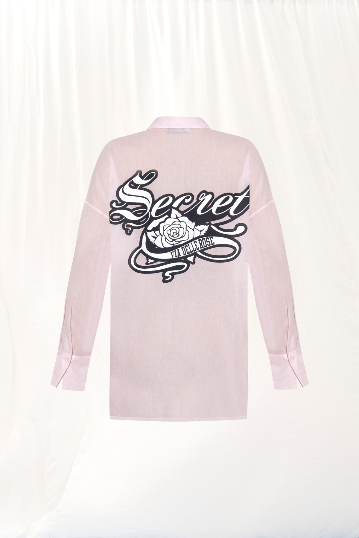 Rose Pink Print Lightweight Shirt 17324