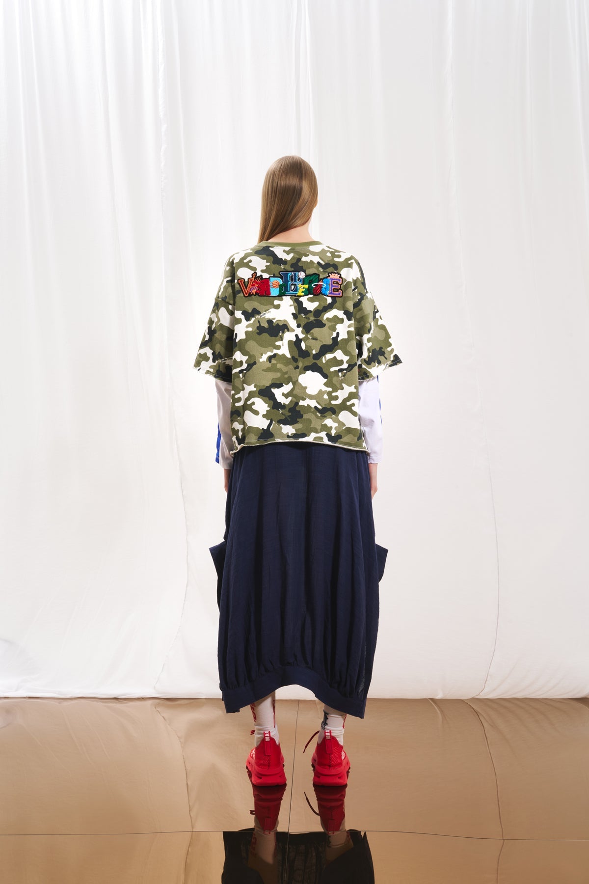 Khaki Camo Print Sweatshirt 17331