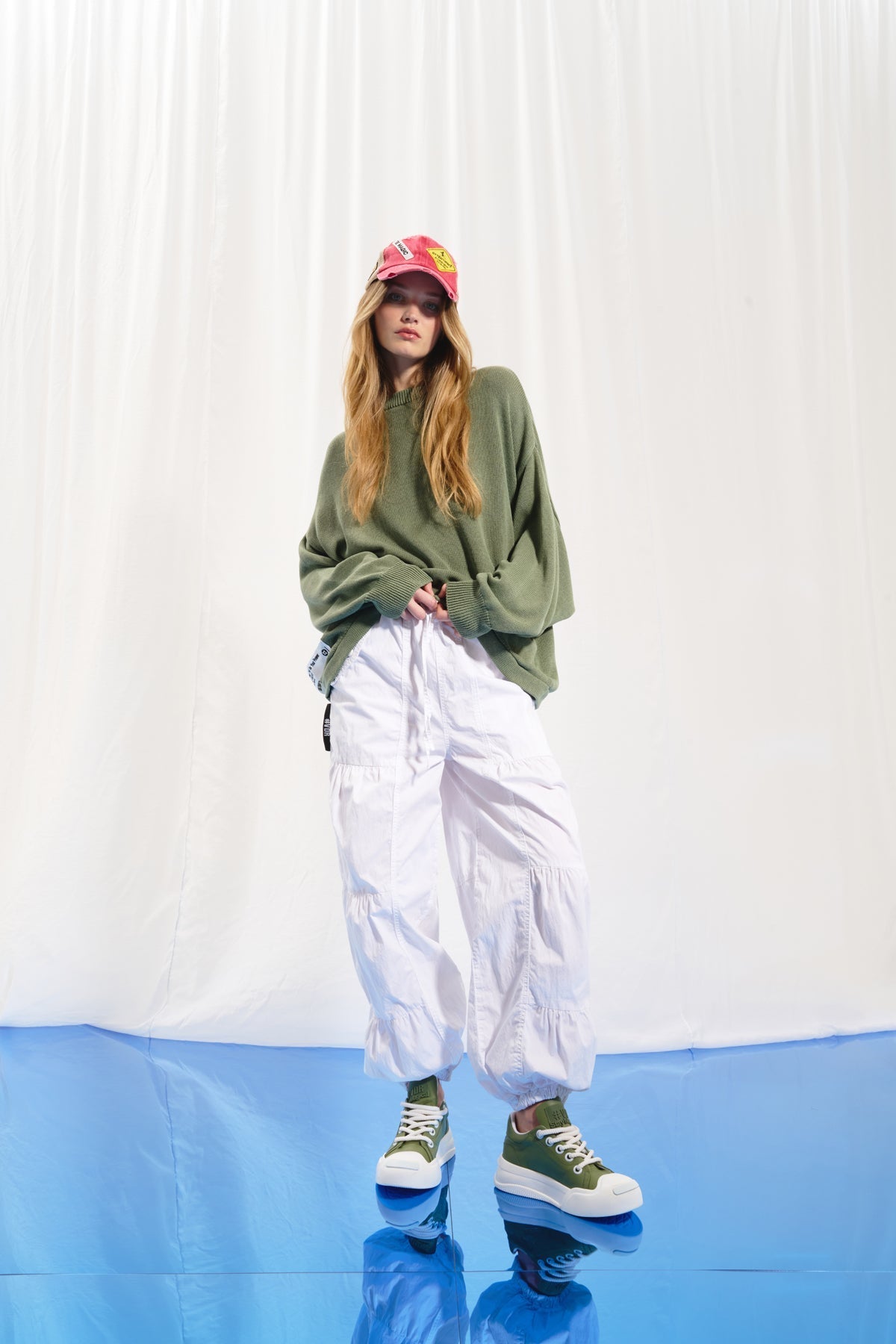 White Poplin Trousers 17387