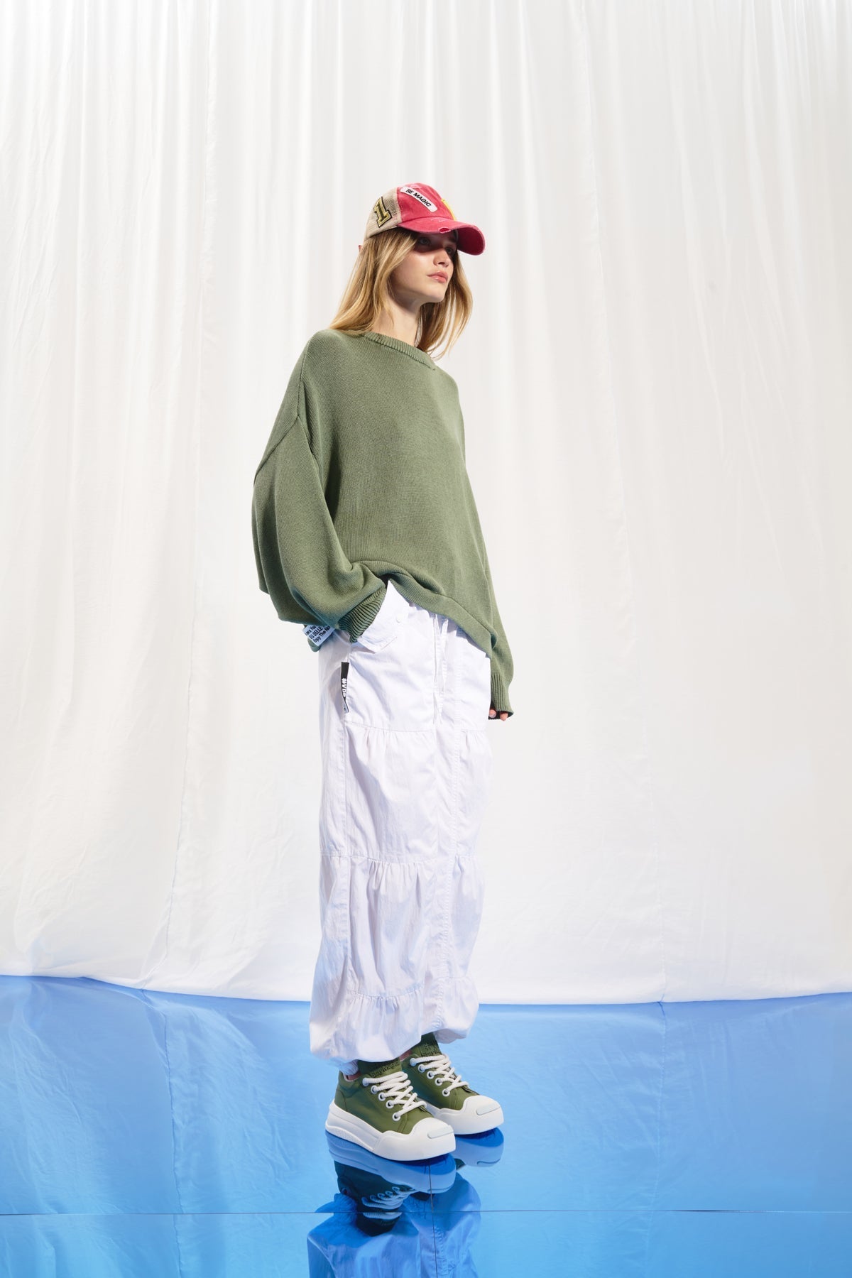 White Poplin Trousers 17387