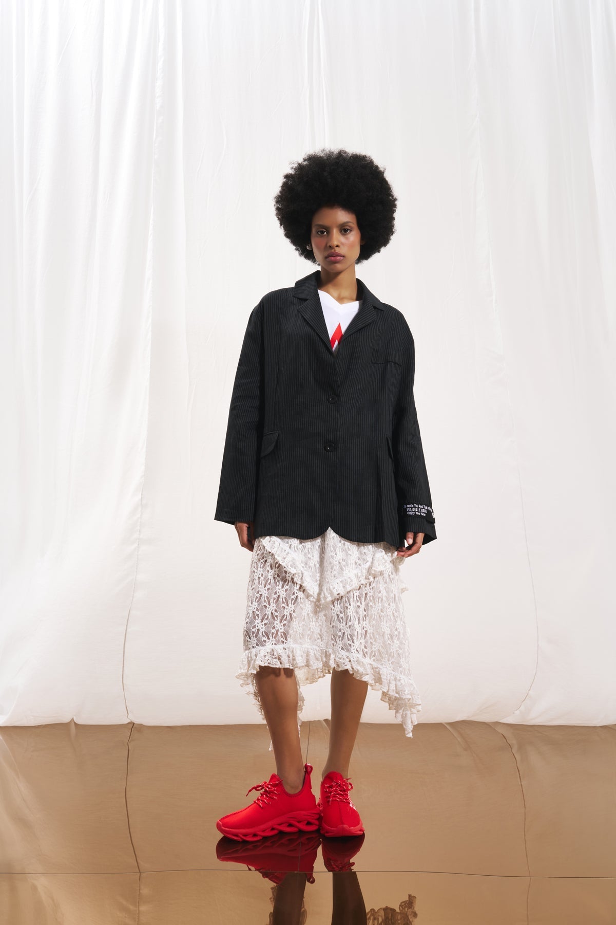 Black Linen Blazer Jacket 17391