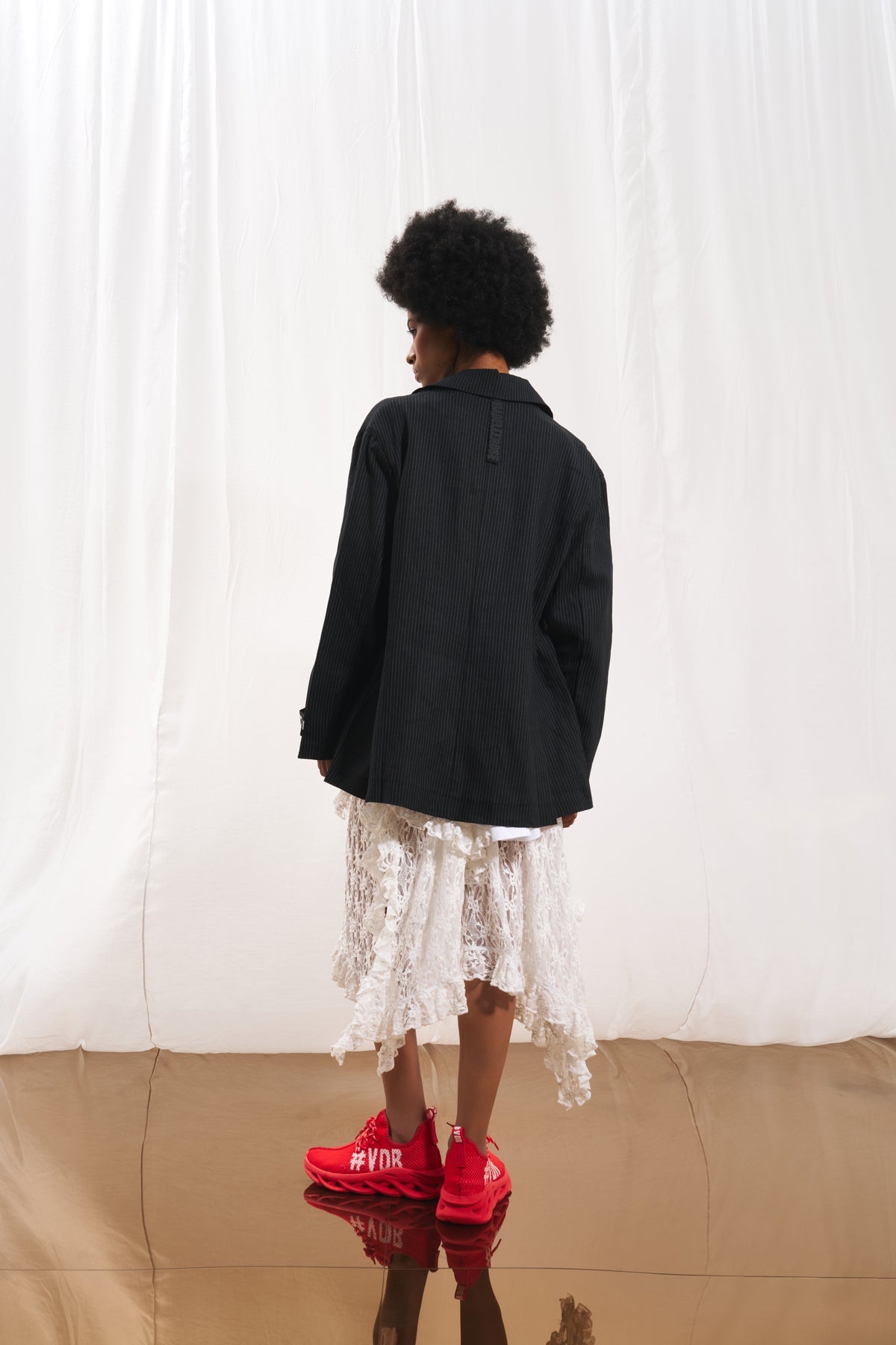 Black Linen Blazer Jacket 17391