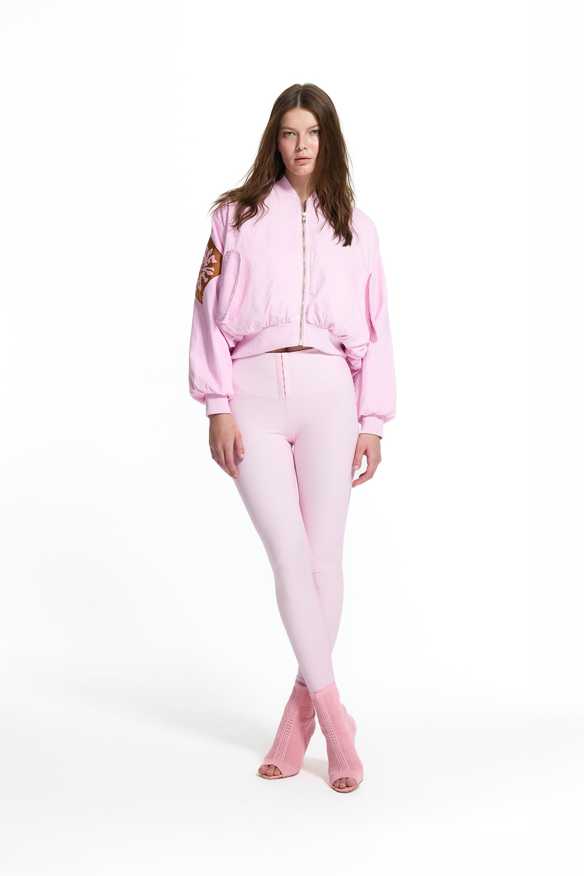 Pink Corset Waist Leggings 19114