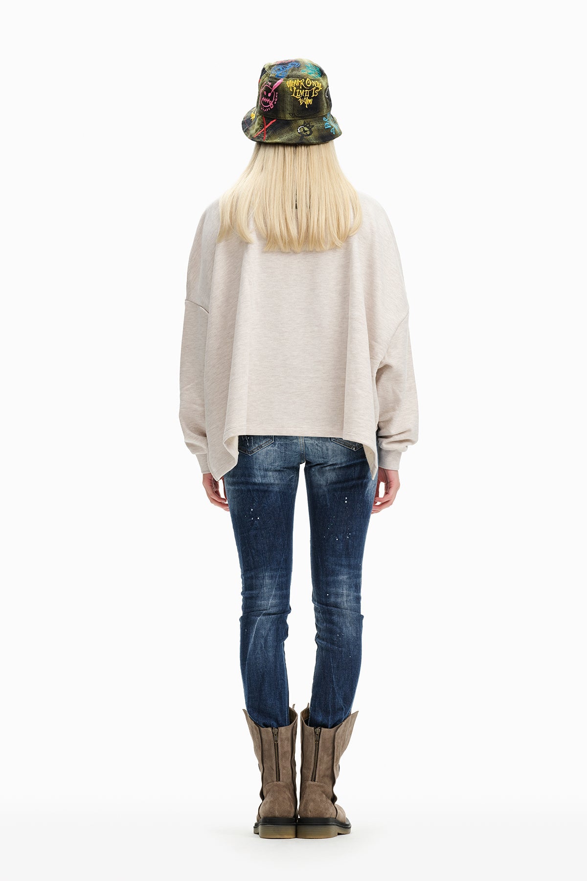 Beige Melange Sw-shirt 10231