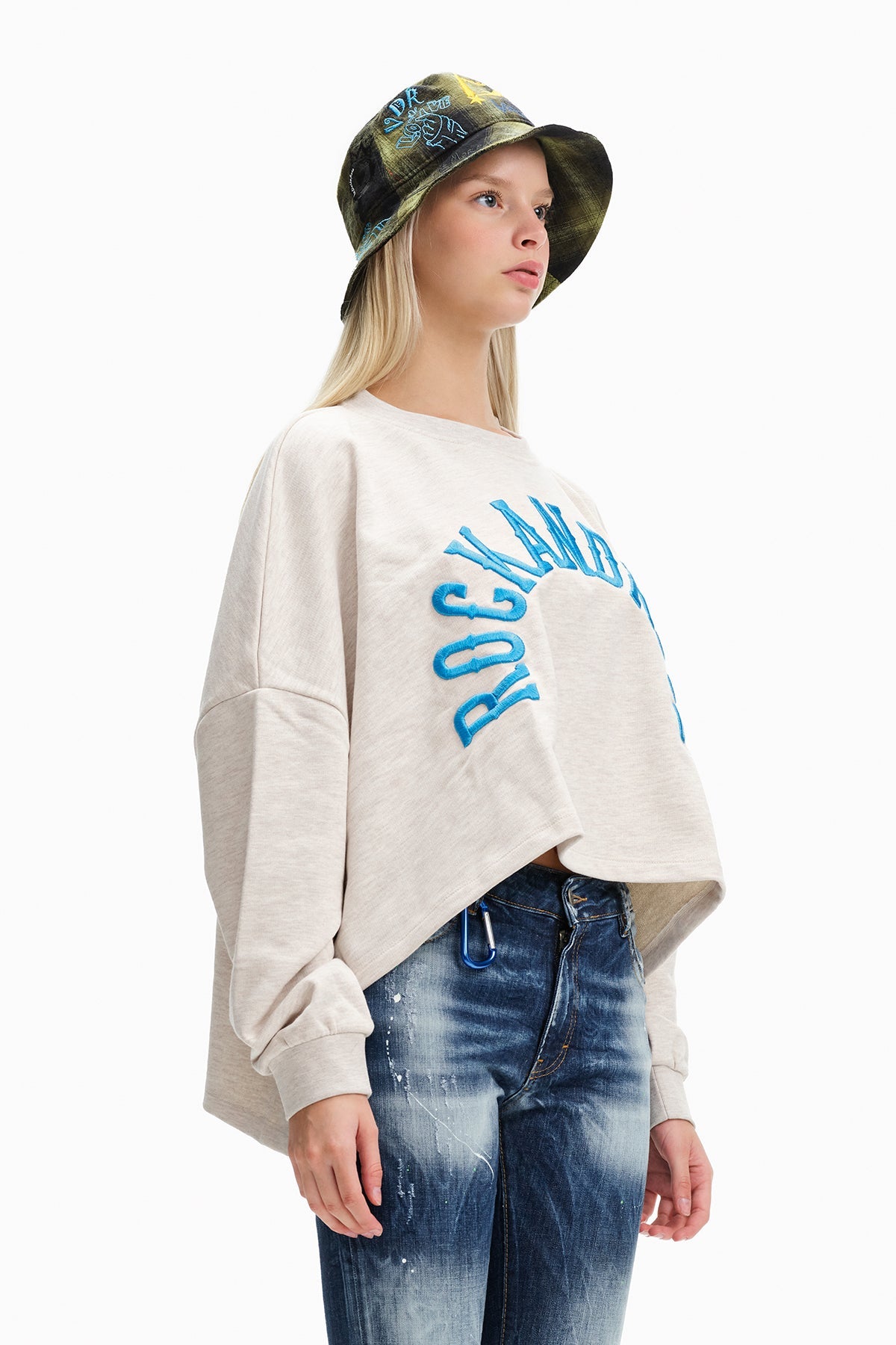 Beige Melange Sw-shirt 10231