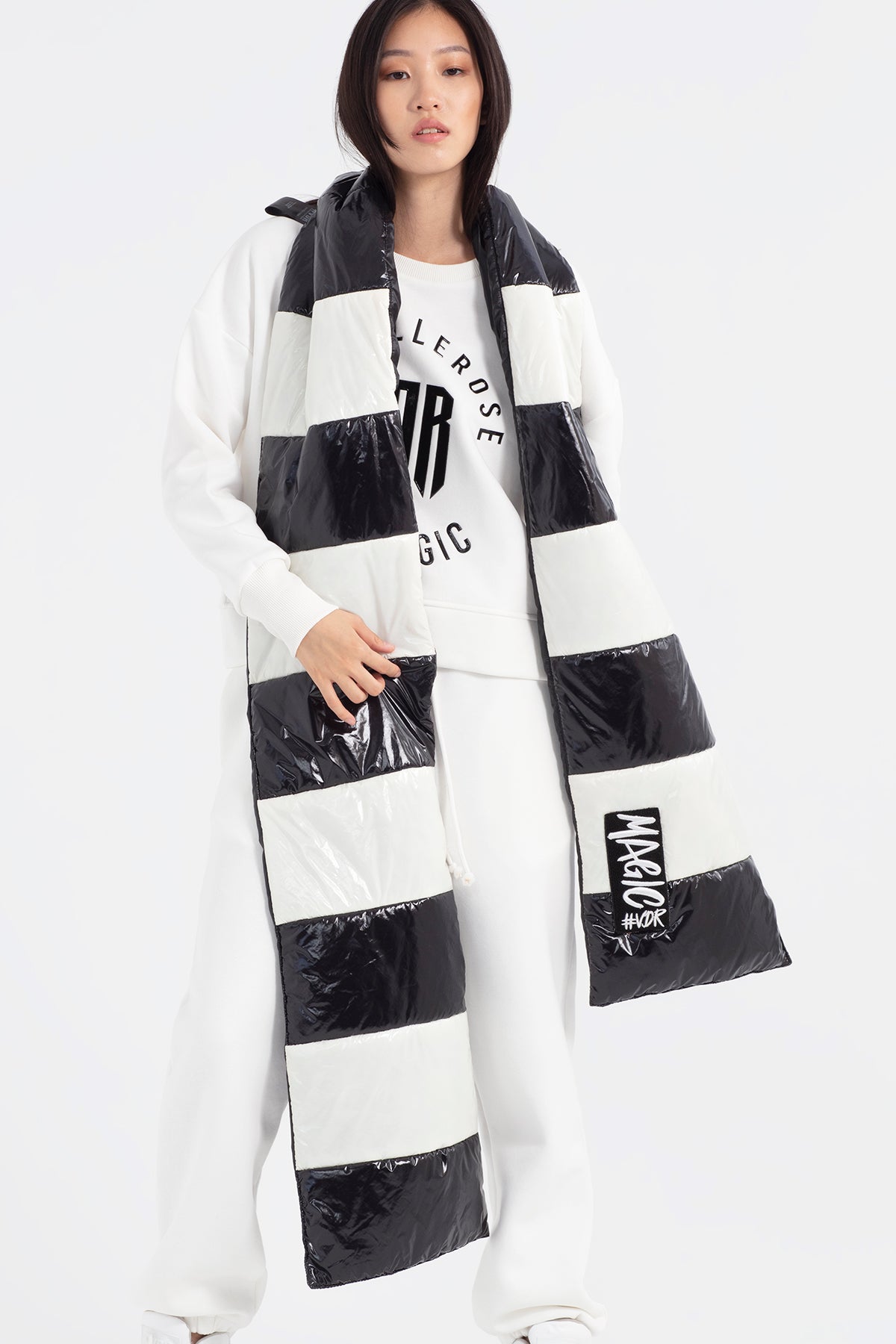 Nero Off White Scarf 12004