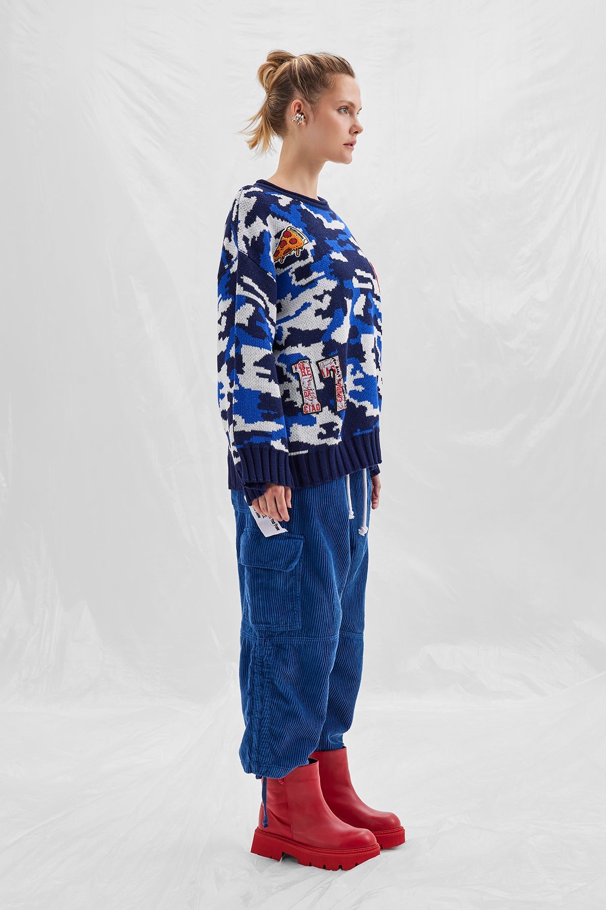 Navy Camo Pullover 14029