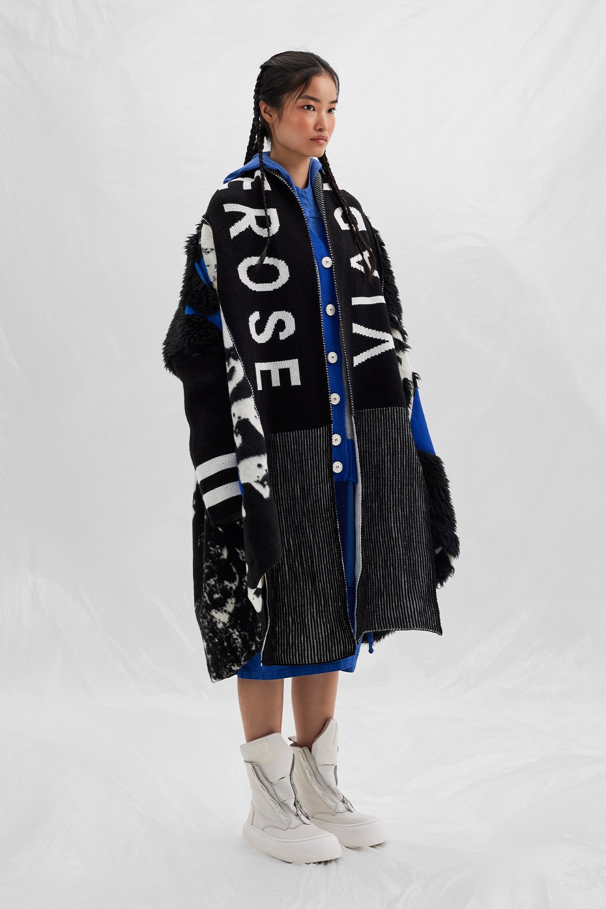 Nero Off White Scarf 14031