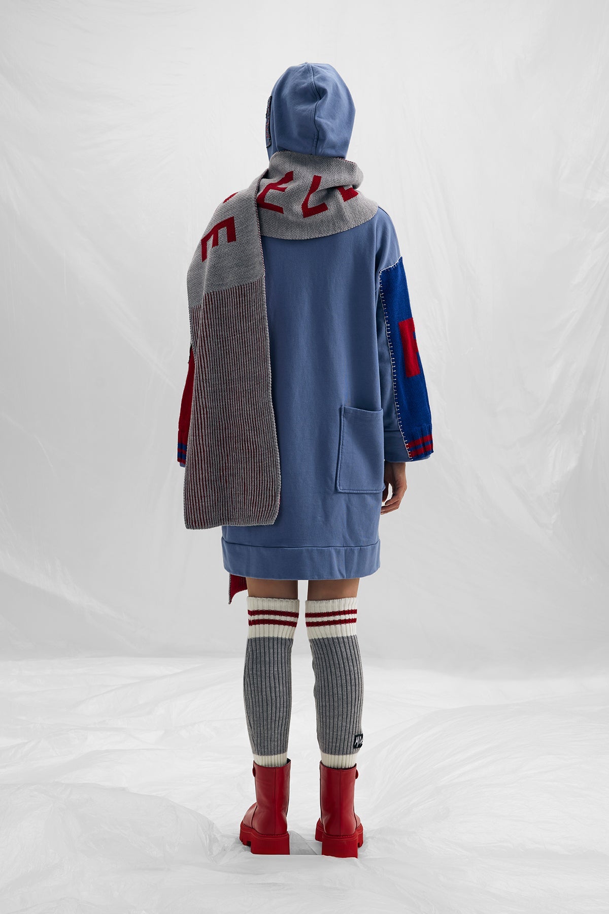 G. Melange Rosso Scarf 14031