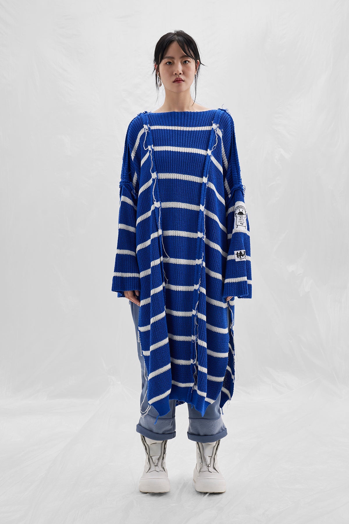 Royal Off White Poncho 14034