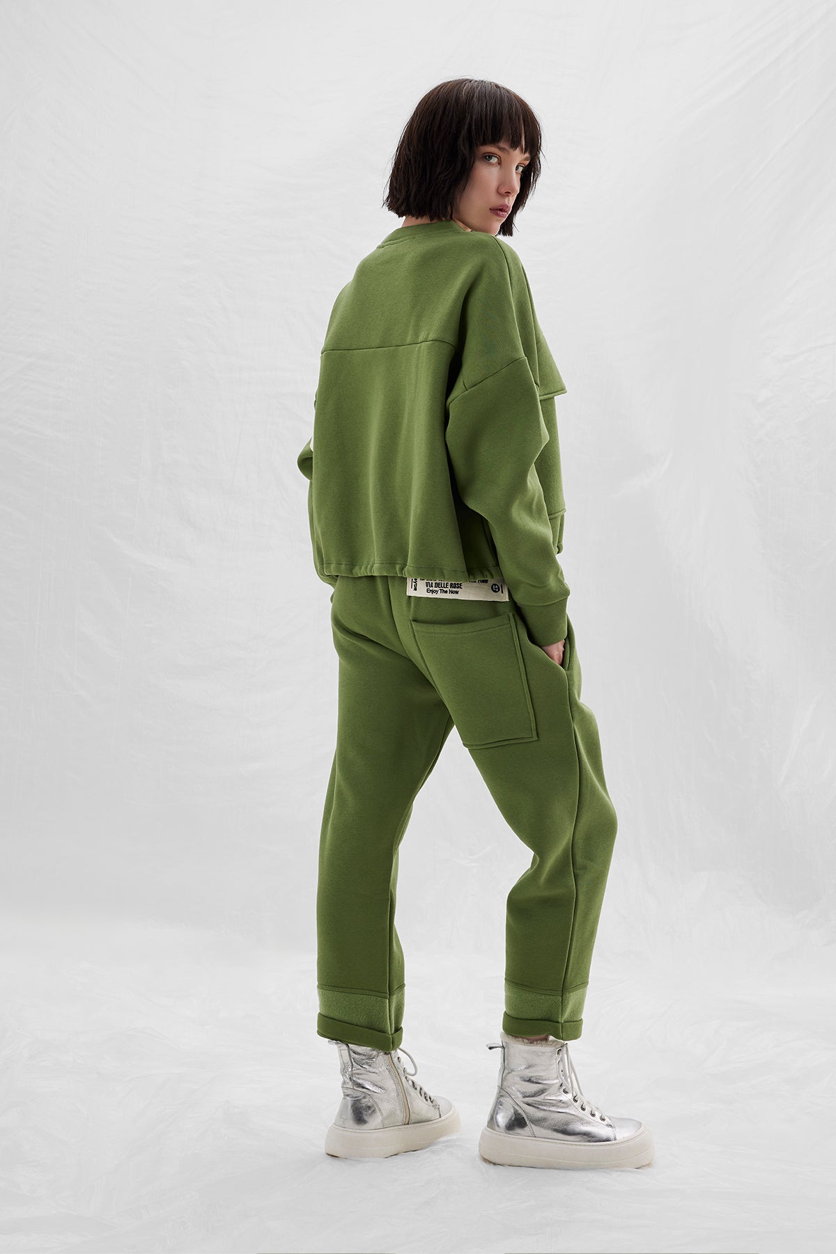 Olive Sw-shirt 14331