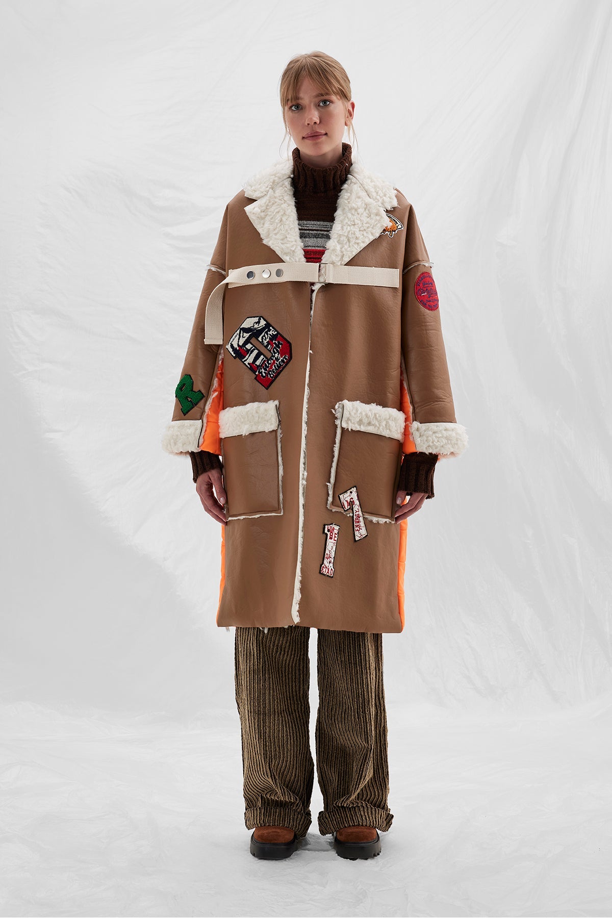 Camel Orange Coat 14443