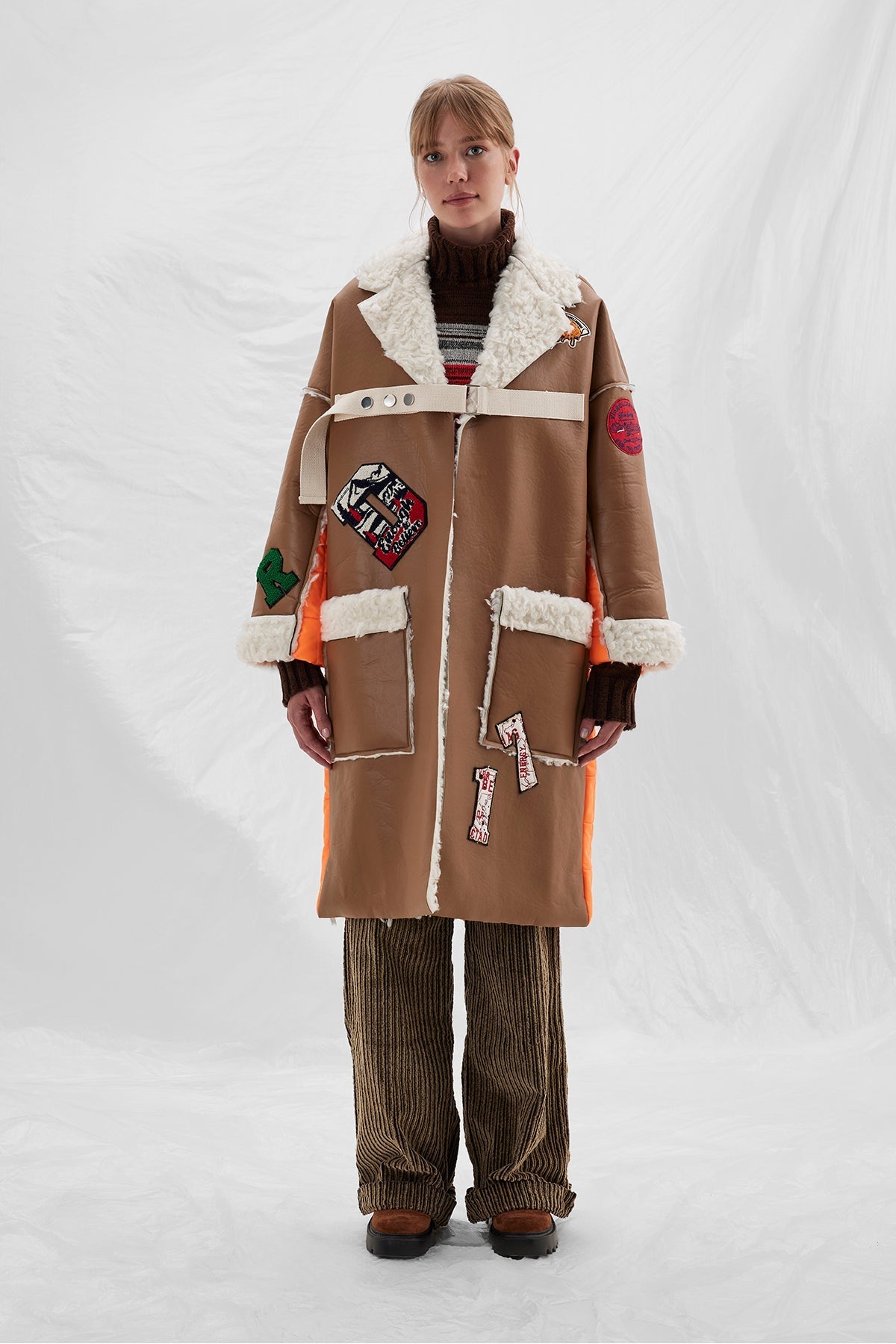 Camel Orange Coat 14443