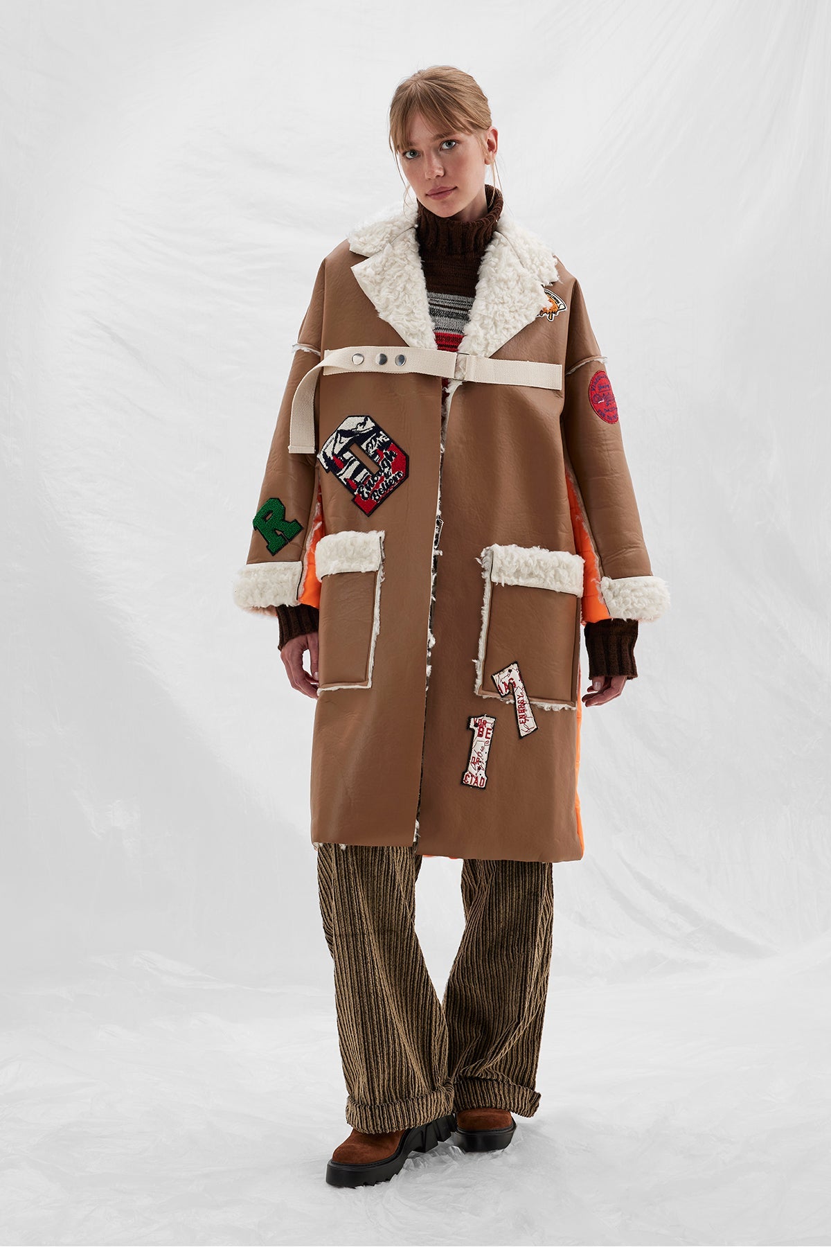 Camel Orange Coat 14443