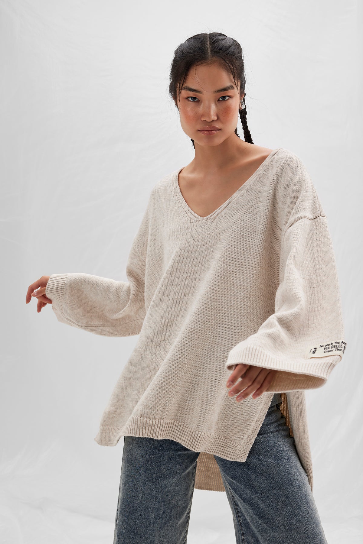 Beige Pullover 14452