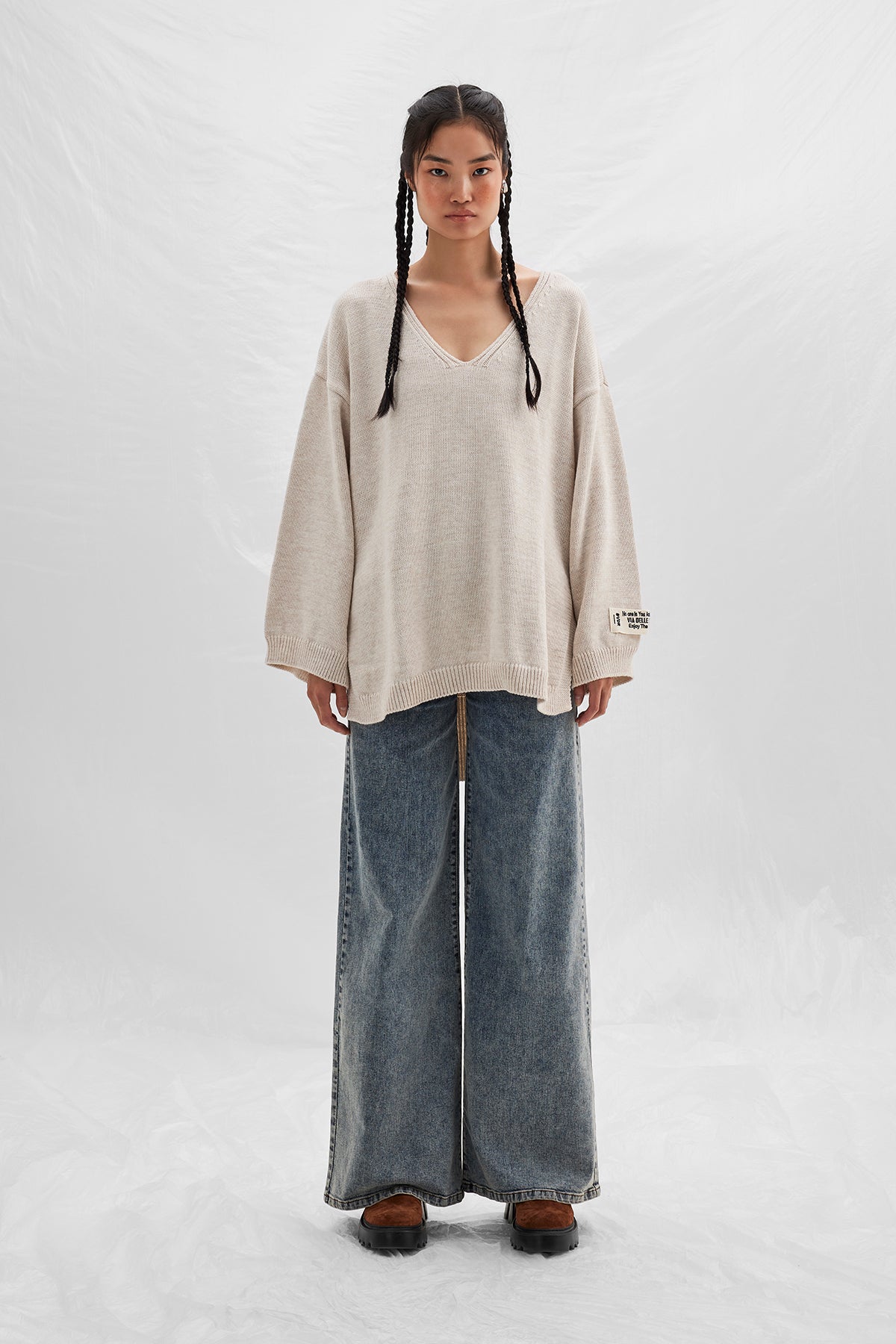 Beige Pullover 14452