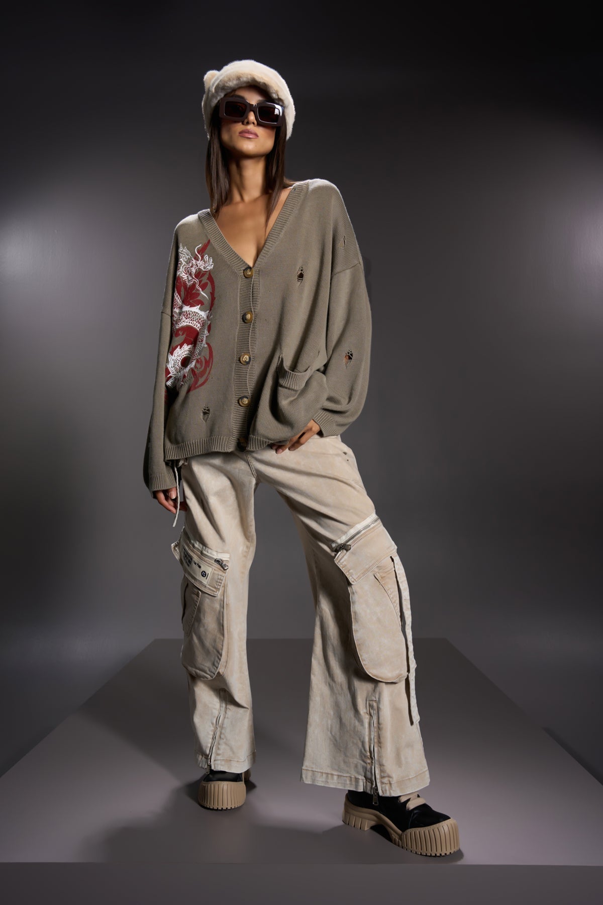 Beige Pants 16001