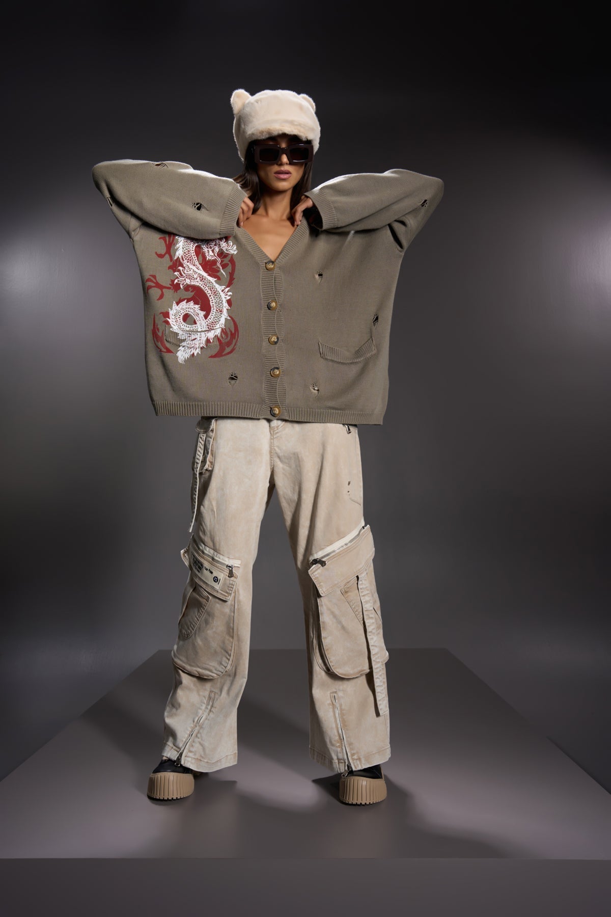 Beige Pants 16001