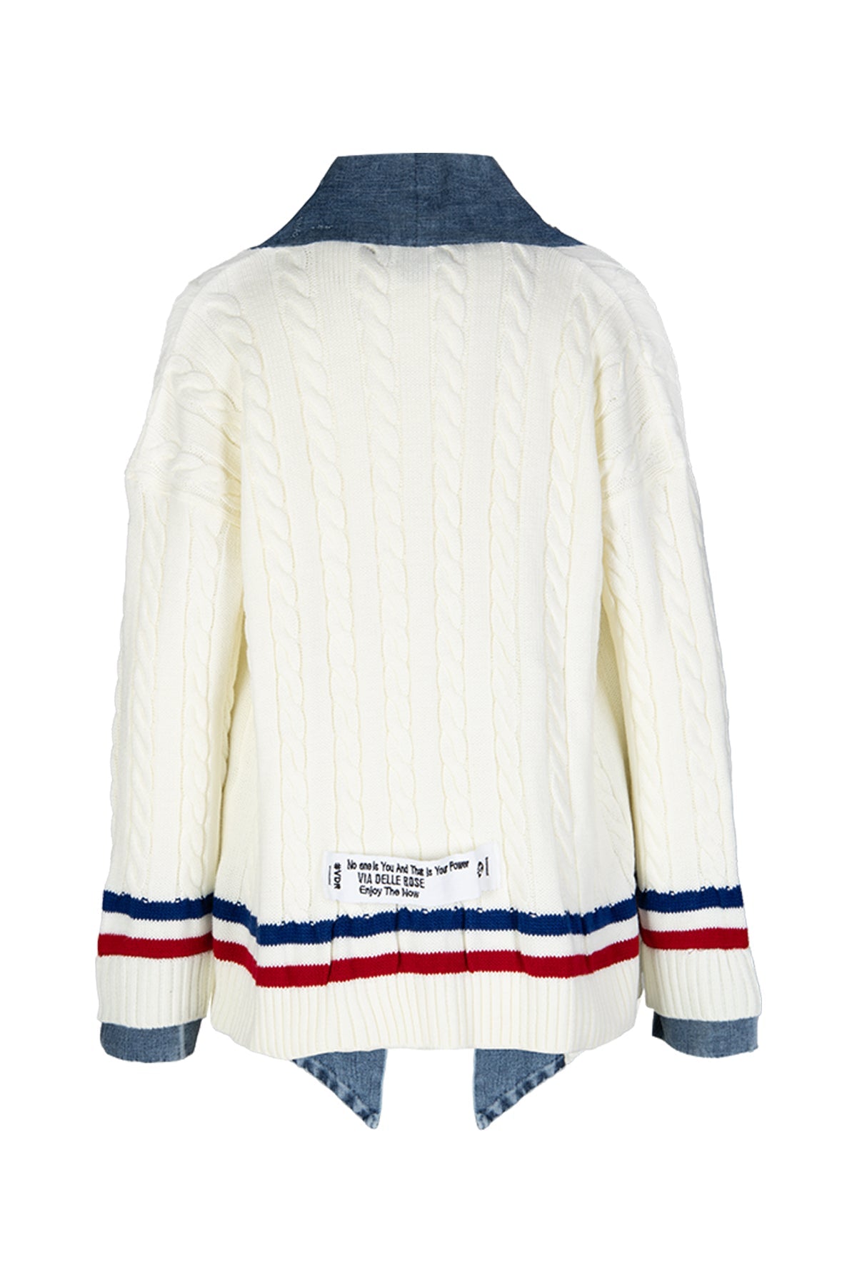 Off White Blue Cardigan 16010