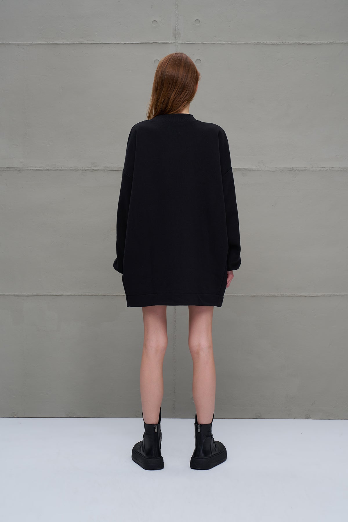 Black Oversized Sweatshirt 18022