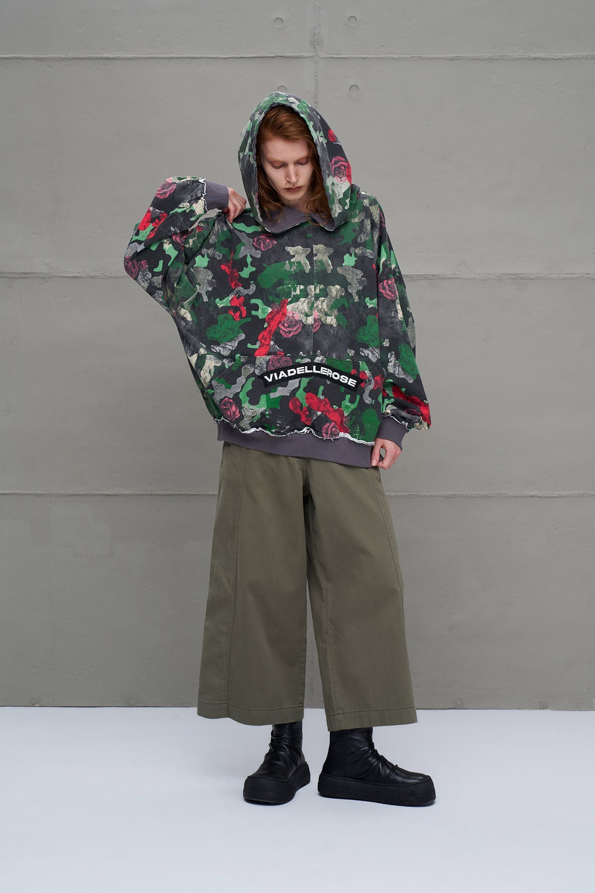Camo Camouflage Print Oversized Sweatshirt 18025