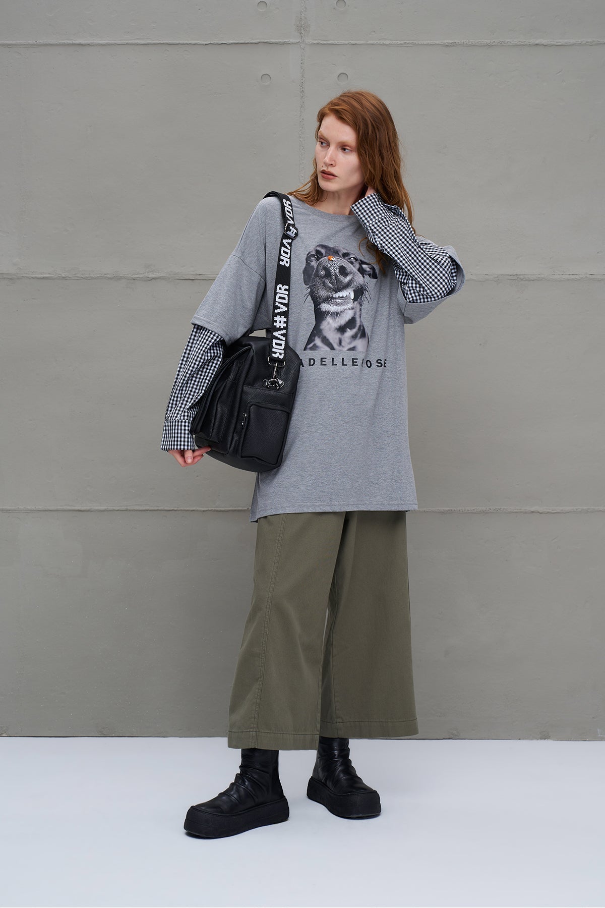Anthracite Melange Oversized T-shirt 18033