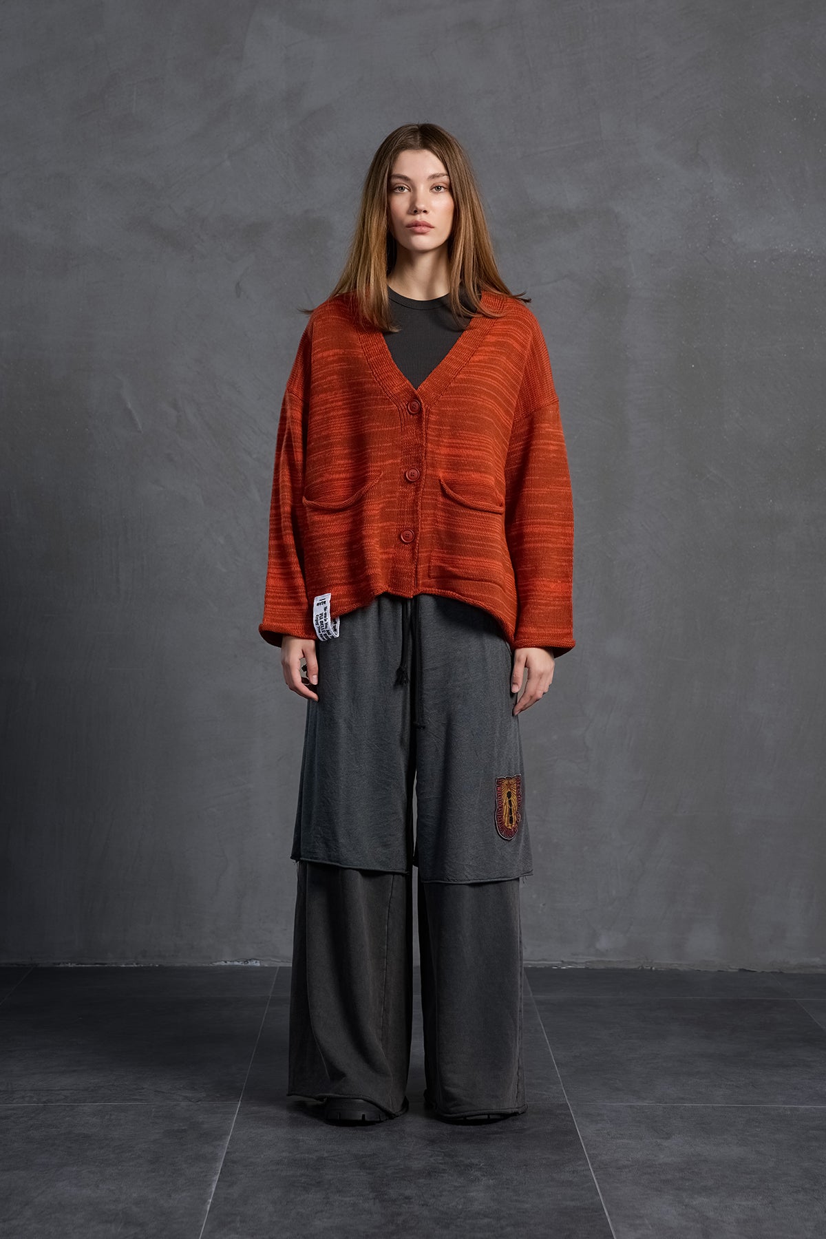 Black Wide-leg Oversized Trousers 18040