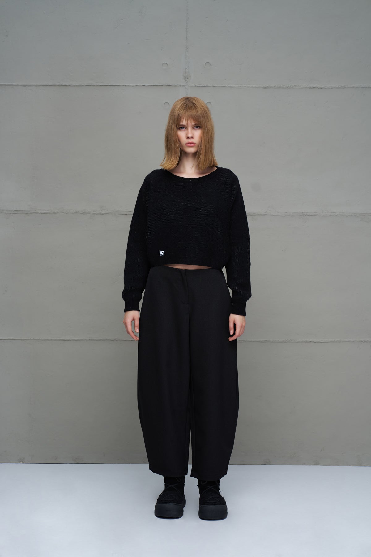 Black Knit Sweater 18053