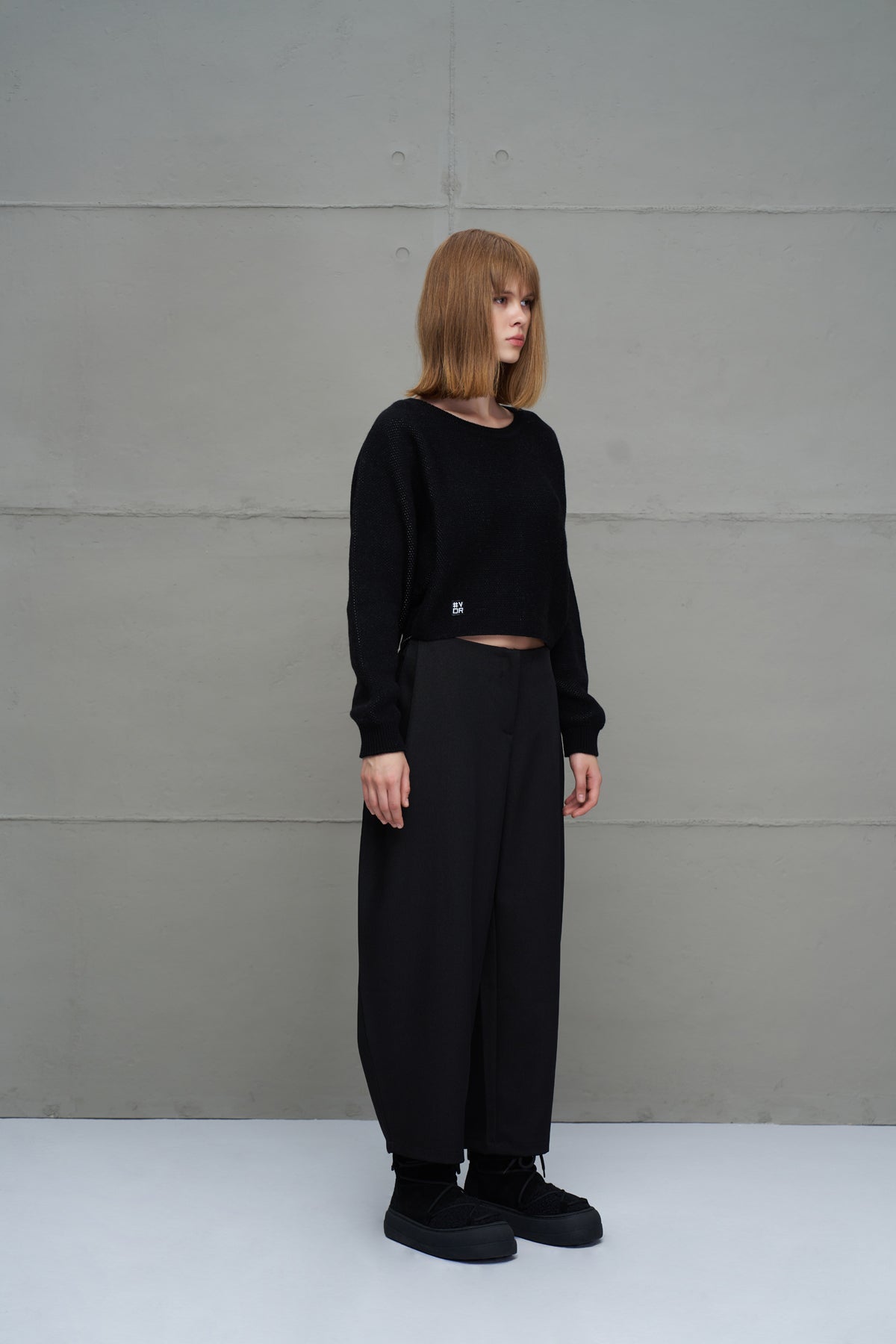 Black Knit Sweater 18053