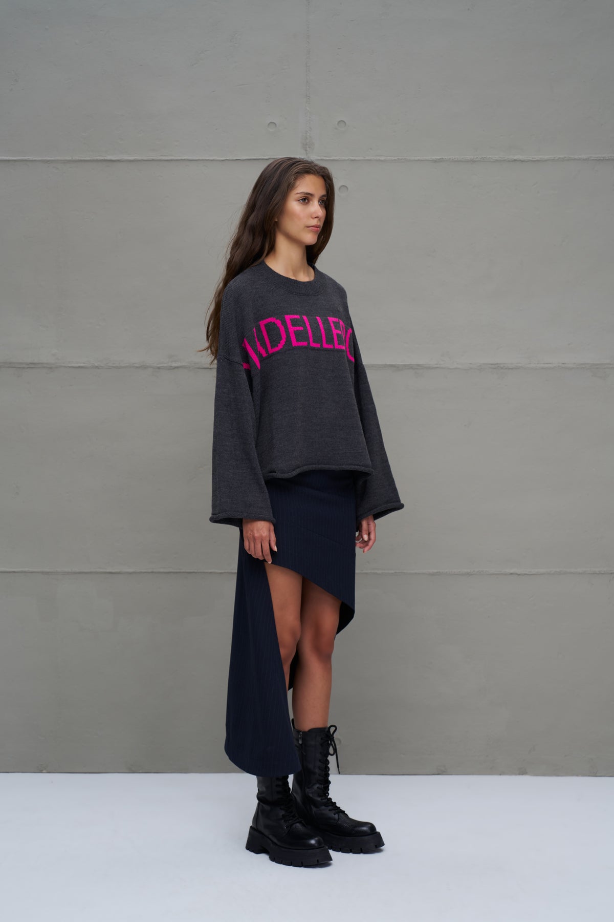 Anthracite Knit Sweater 18057