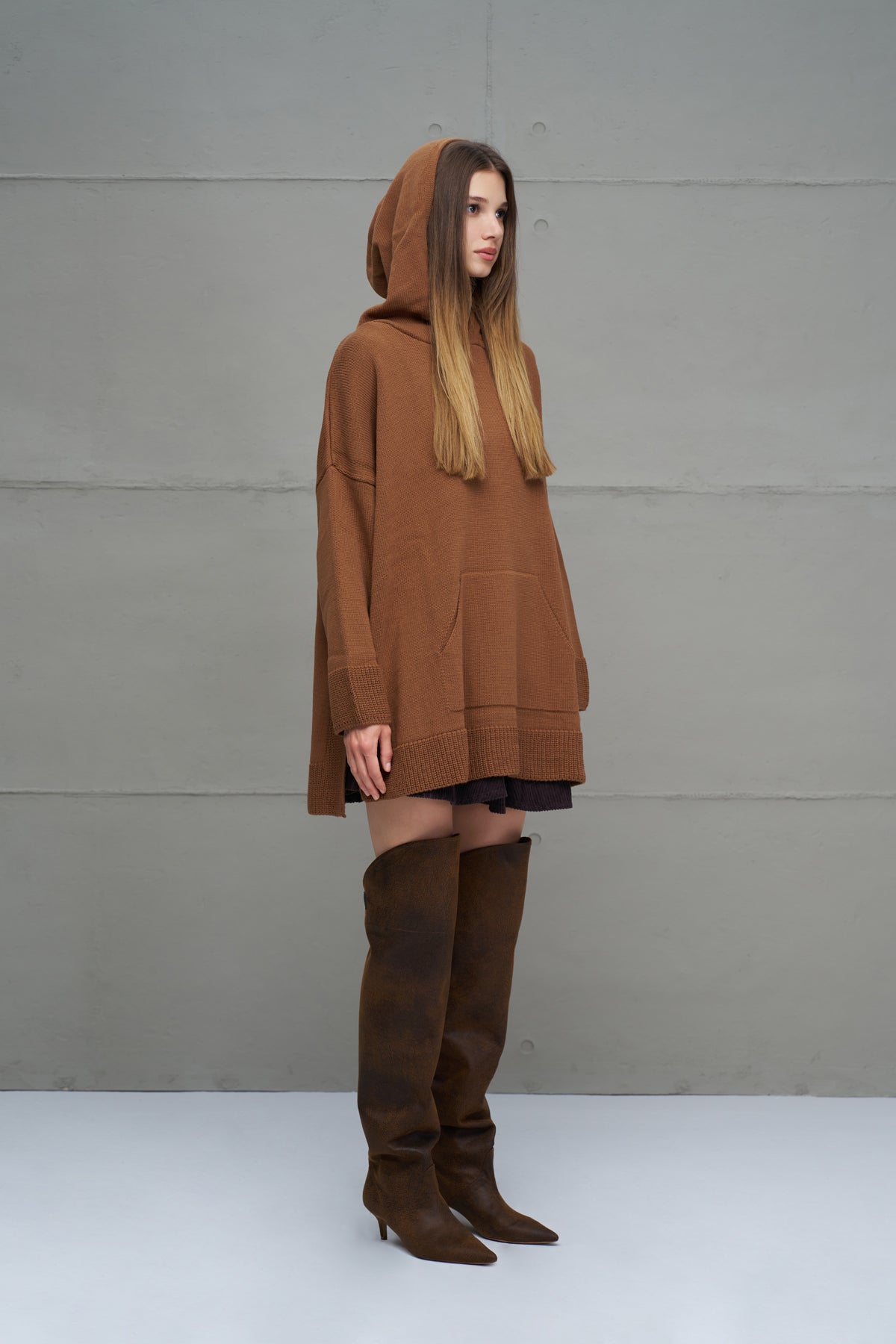 Brown Knit Sweater 18071